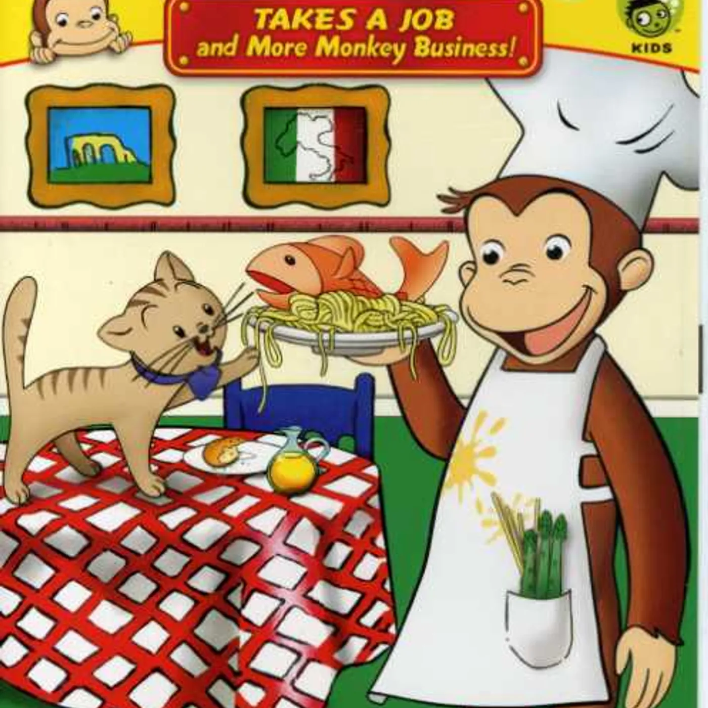 Curious George TAKES A JOB & MORE MONKEY BUSINESS DVD