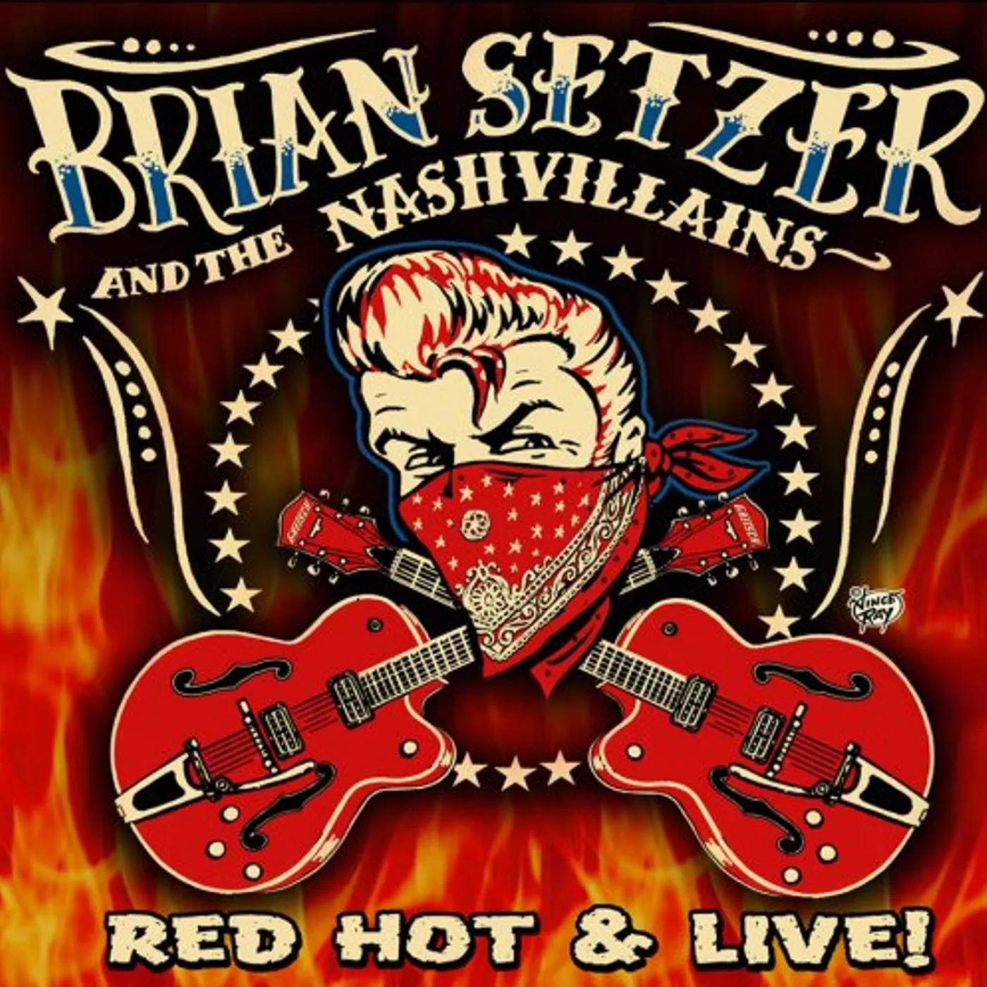 Brian Setzer RED HOT & LIVE CD