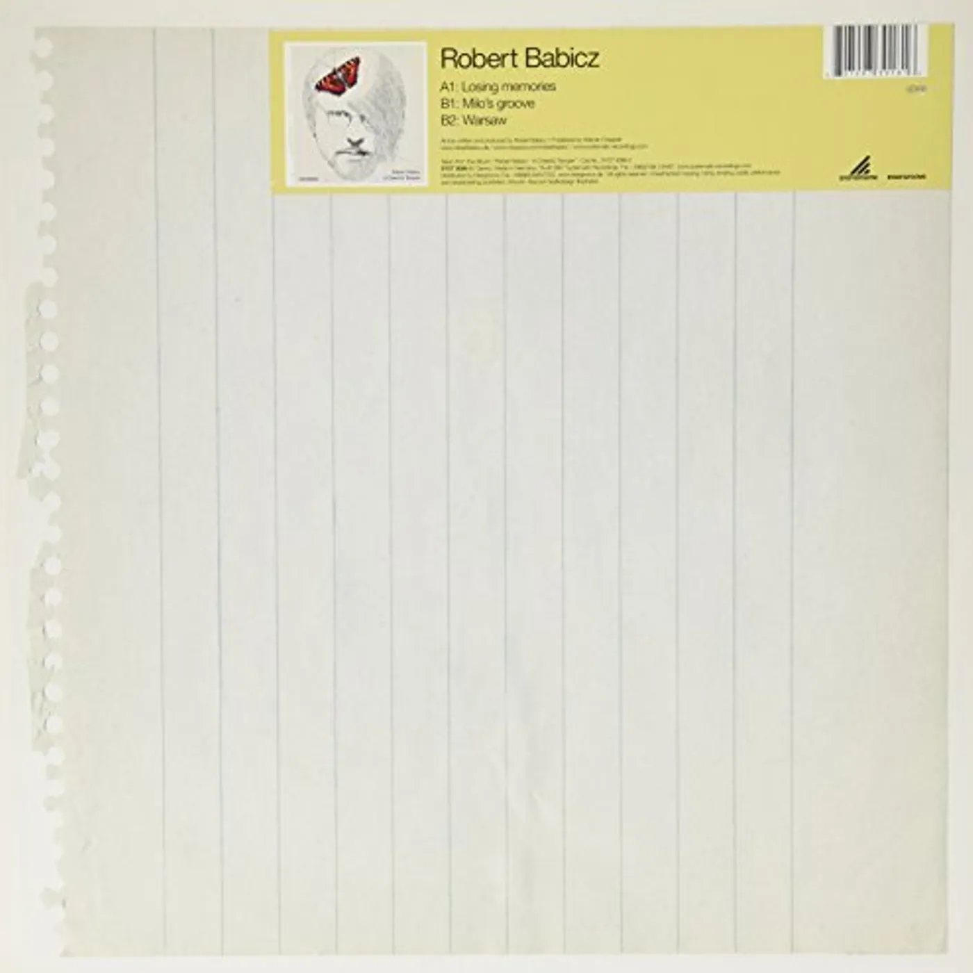 Robert Babicz LOSING MEMORIES / MILO'S GROOVE / WARSAW Vinyl Record