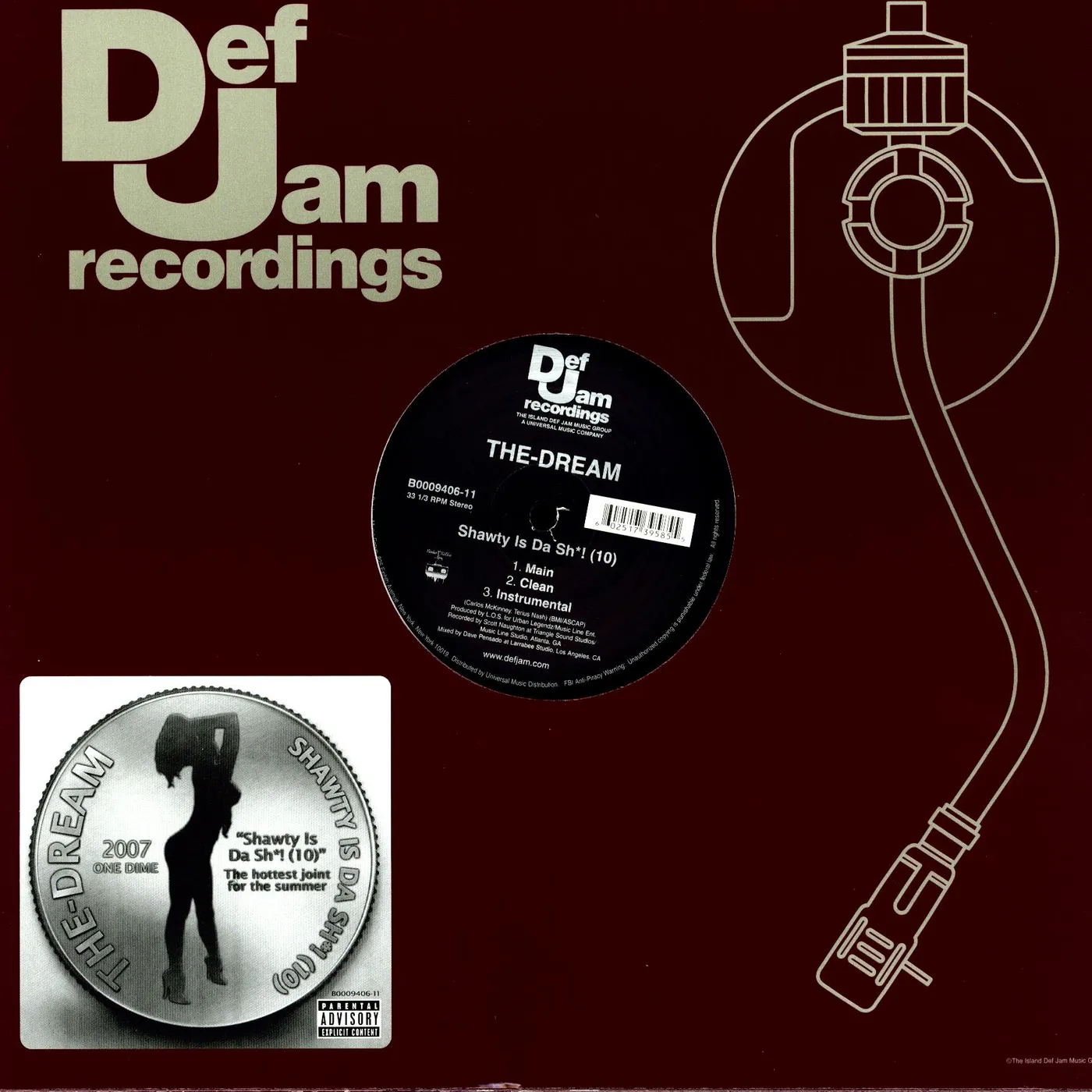 The-Dream SHAWTY IS DA SHIT (X6) Vinyl Record