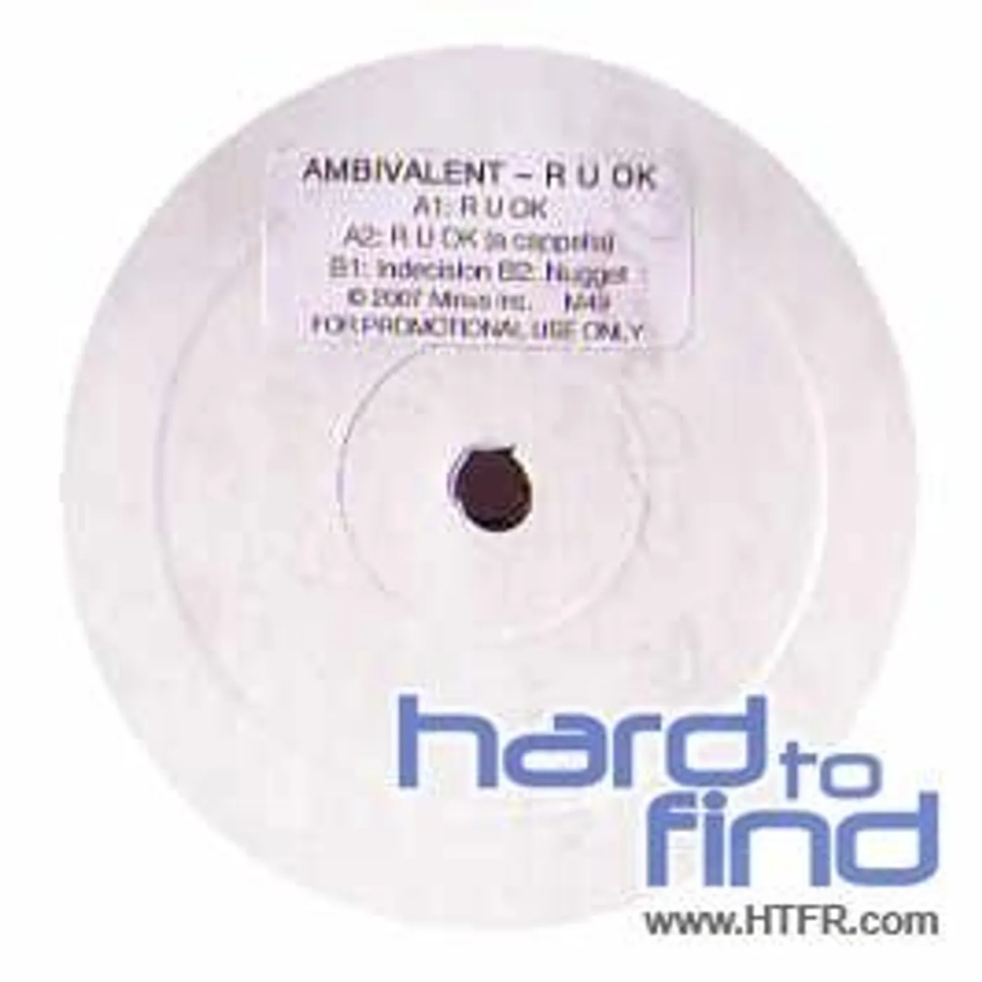 Ambivalent R U OK Vinyl Record