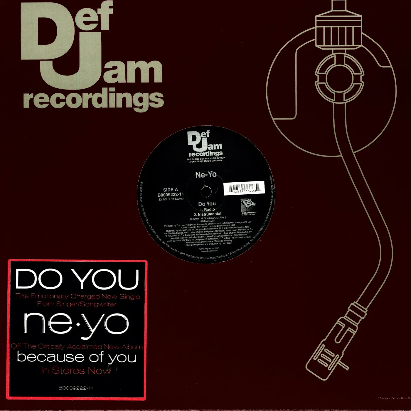 Ne-Yo DO YOU (X2) & AIN'T THINKING ABOUT YOU (X2) Vinyl Record