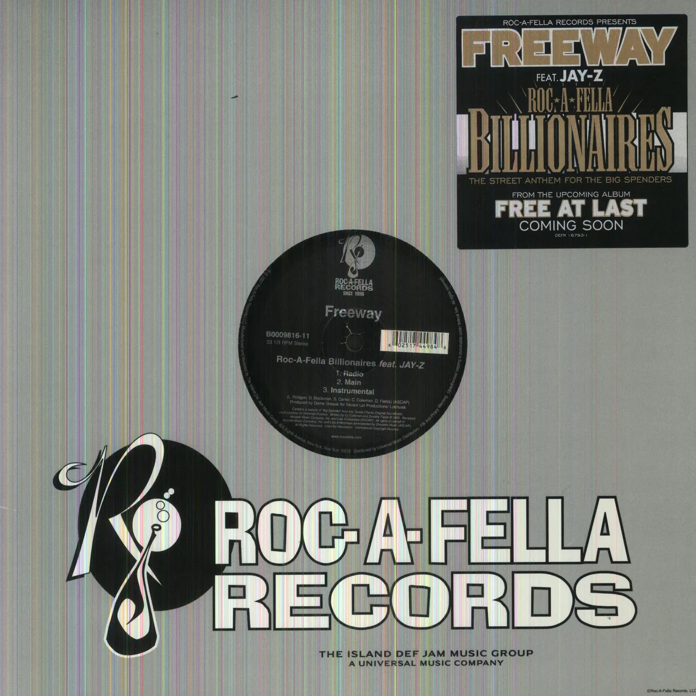 Freeway ROC-A-FELLA BILLIONAIRES (X9) Vinyl Record