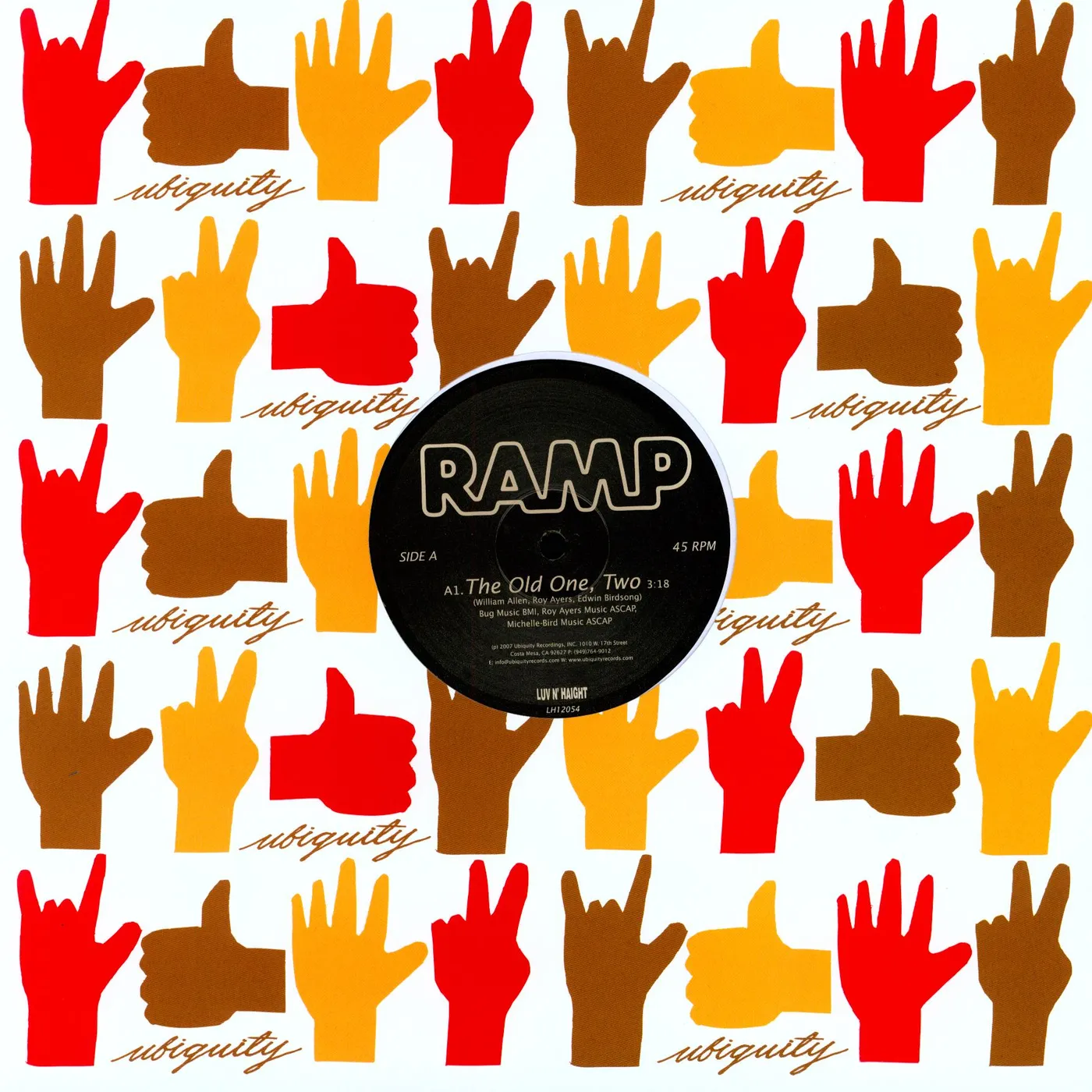 Ramp OLD ONE TWO / PAINT ME ANY COLOR Vinyl Record