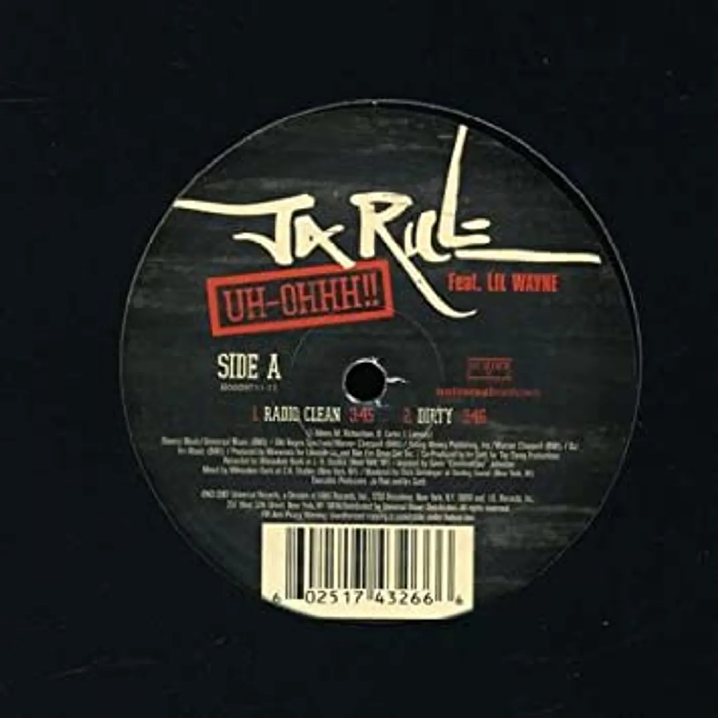 Ja Rule UH - OHHHH Vinyl Record