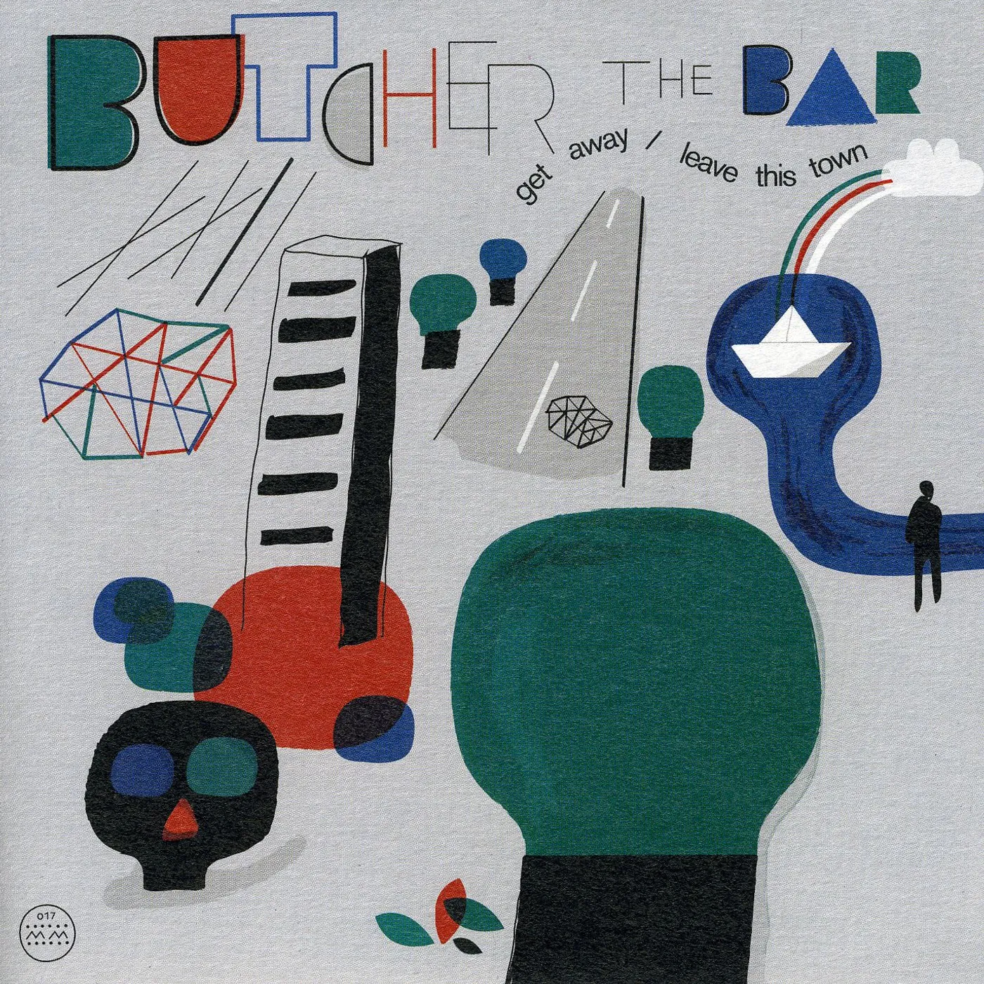 Butcher the Bar GET AWAY / LEAVE THIS TOWN Vinyl Record