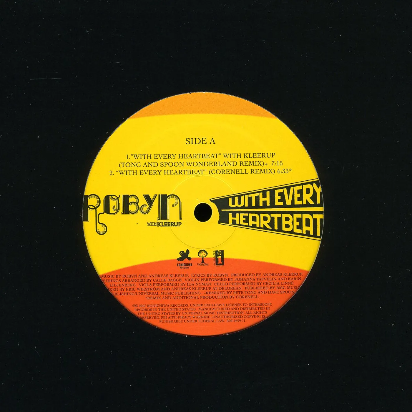 Robyn WITH EVERY HEARTBEAT (X4) (Vinyl)