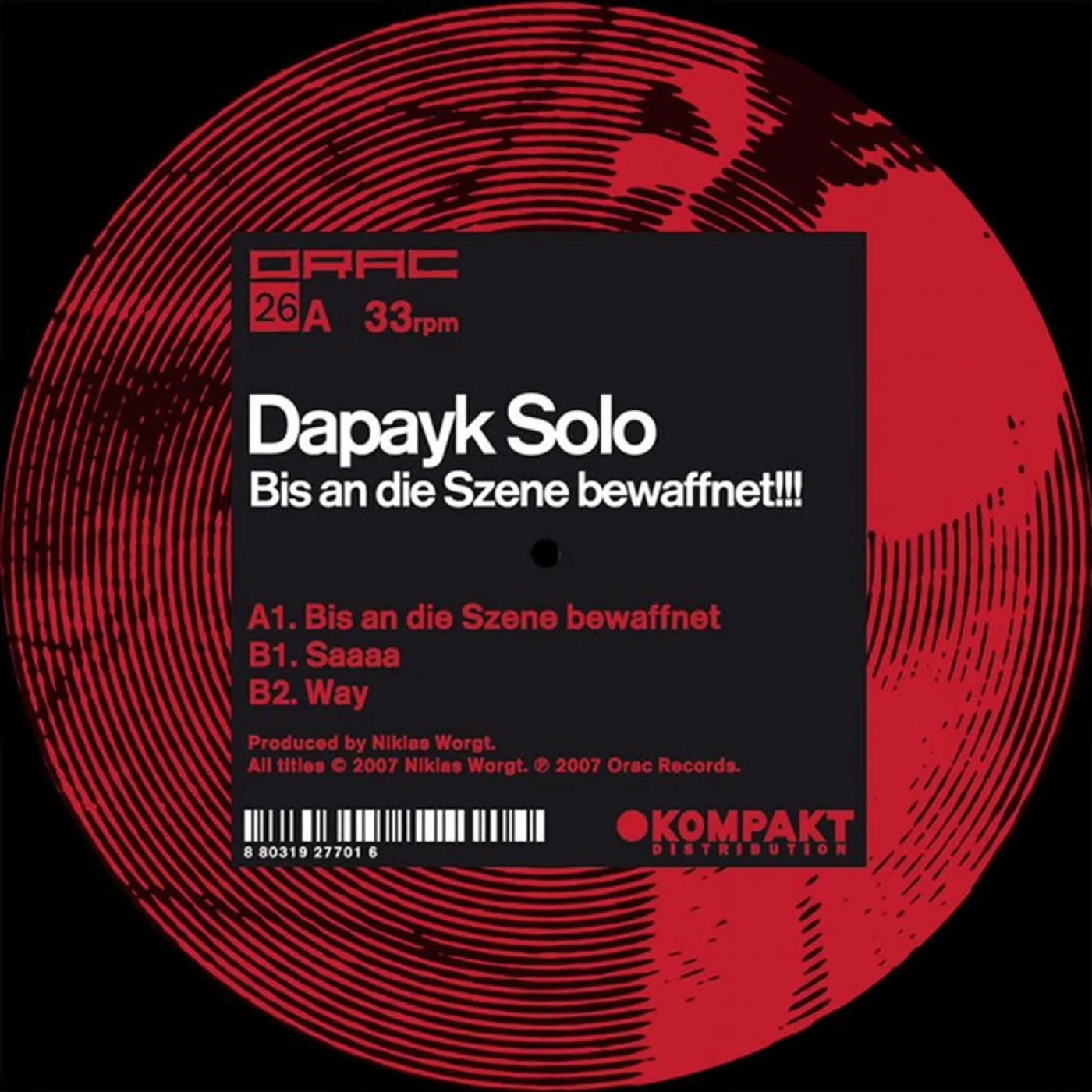 Dapayk solo BIS AN DIE SZENE BEWAFFNET Vinyl Record