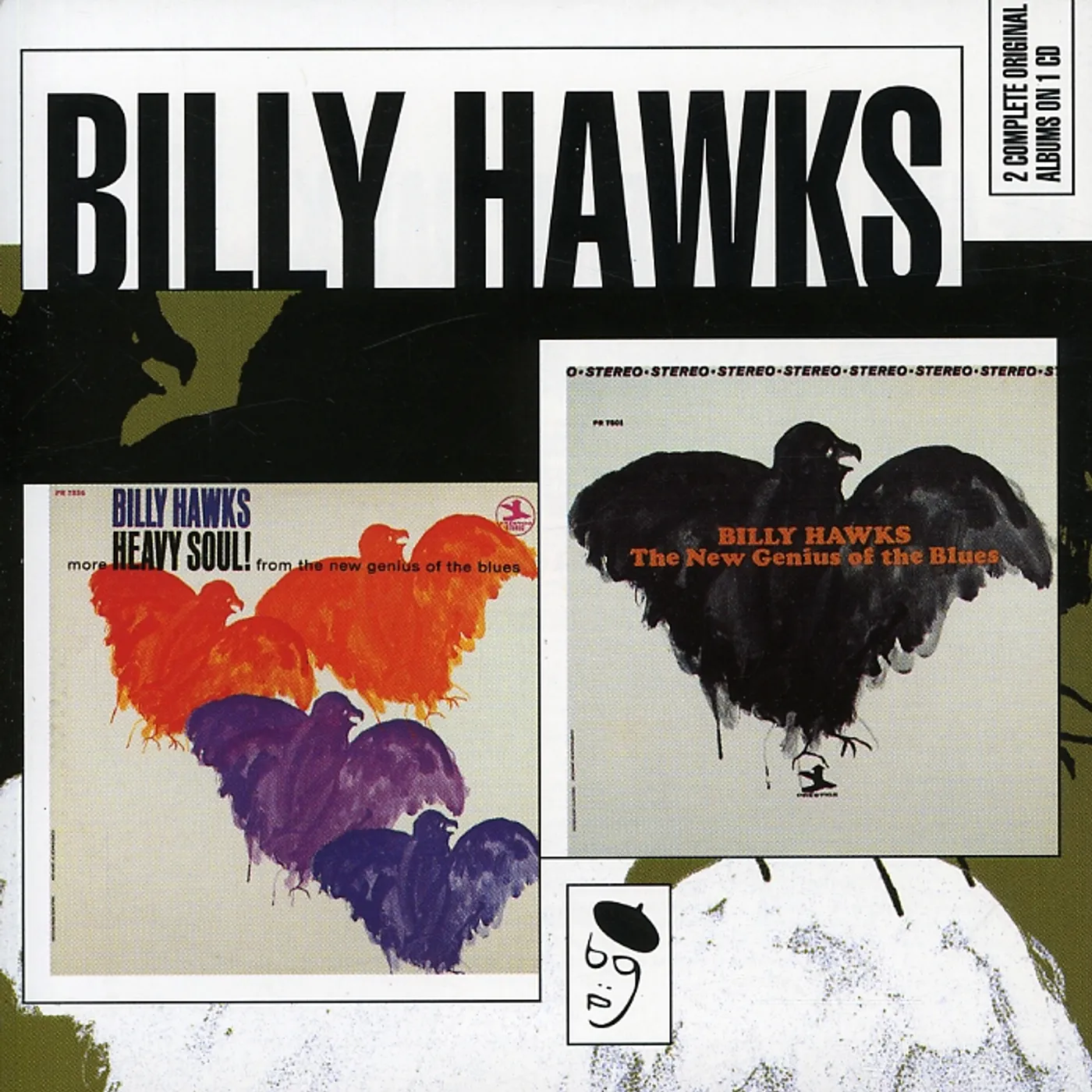 Billy Hawks NEW GENIUS OF BLUES/MORE HEAVY SOUL CD