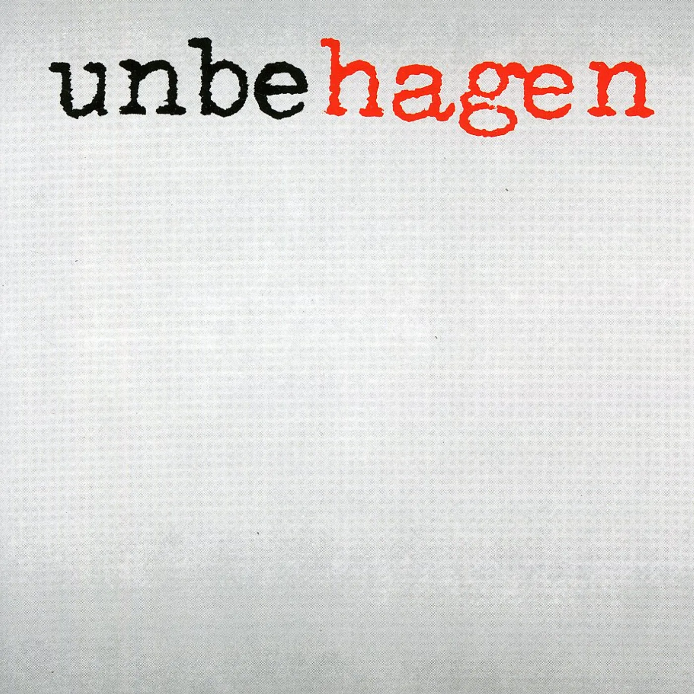 Nina Hagen UNBEHAGEN CD