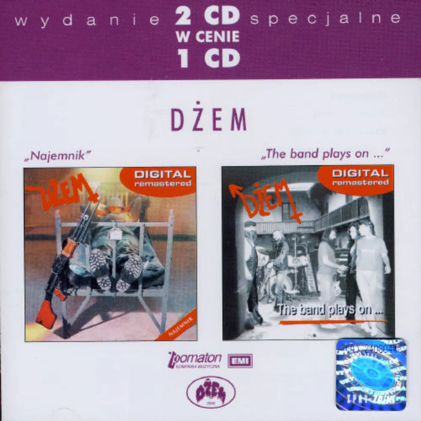 Dzem NAJEMNIK/BAND PLAYS ON CD