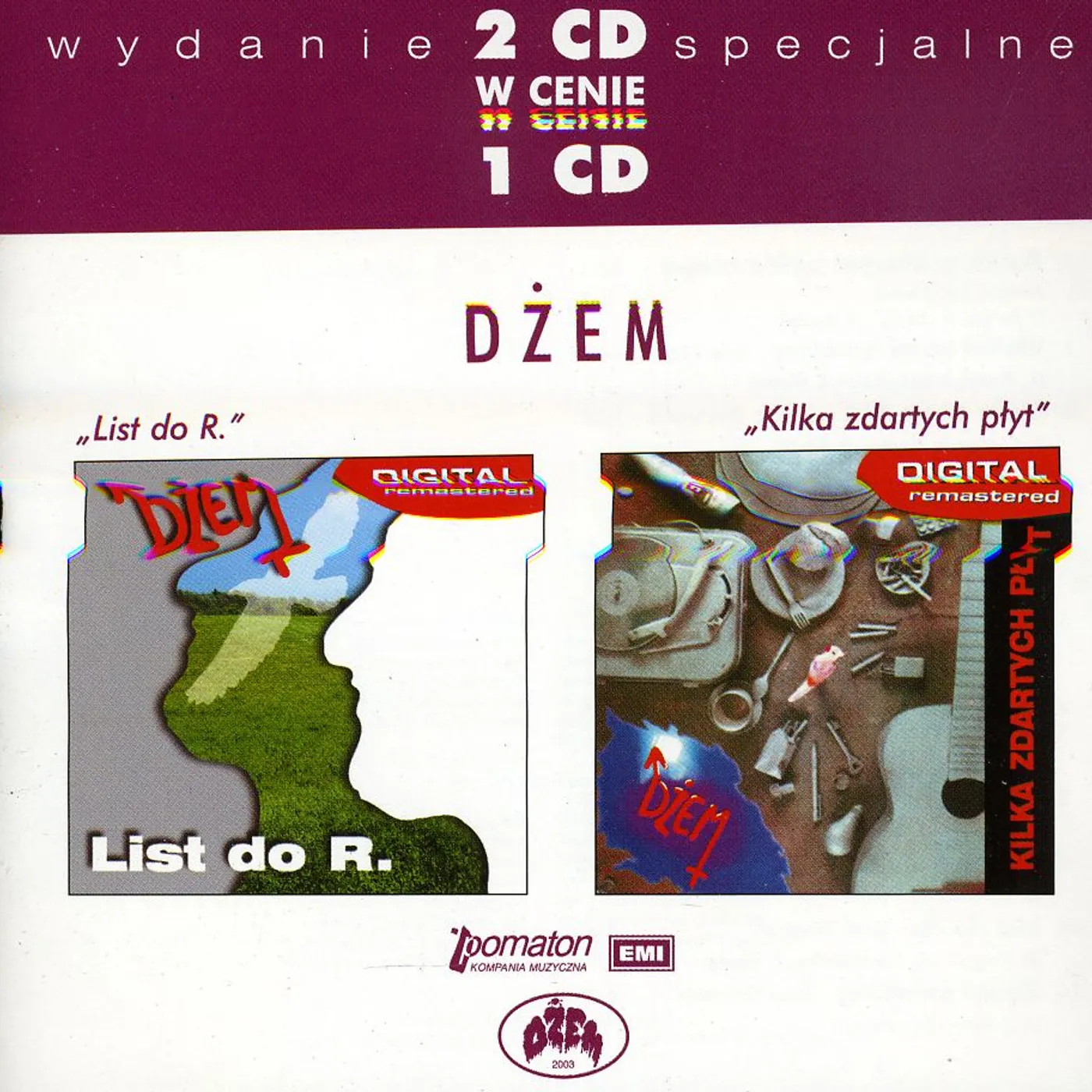 Dzem ABSOLUTELY LIVE 1986/ZEMSTA NIETOPERZY CD