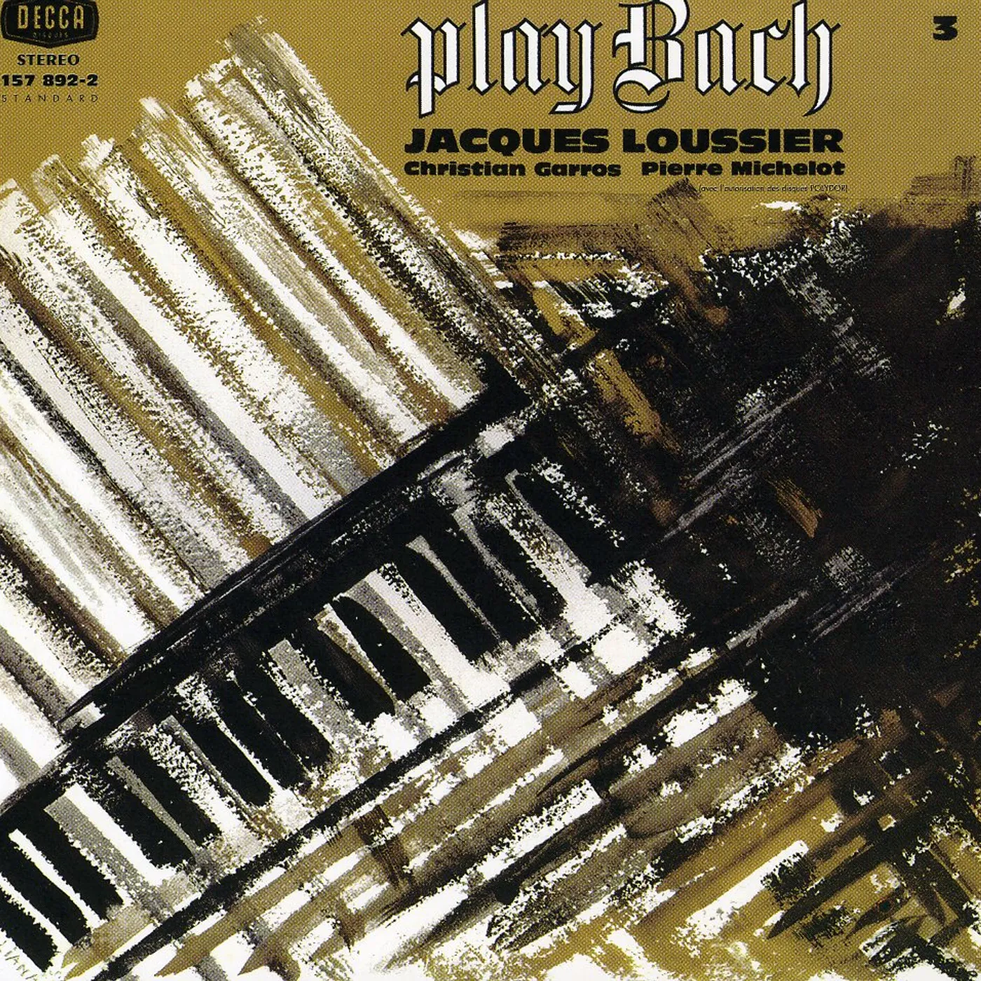 Jacques Loussier PLAY BACH N 3 CD