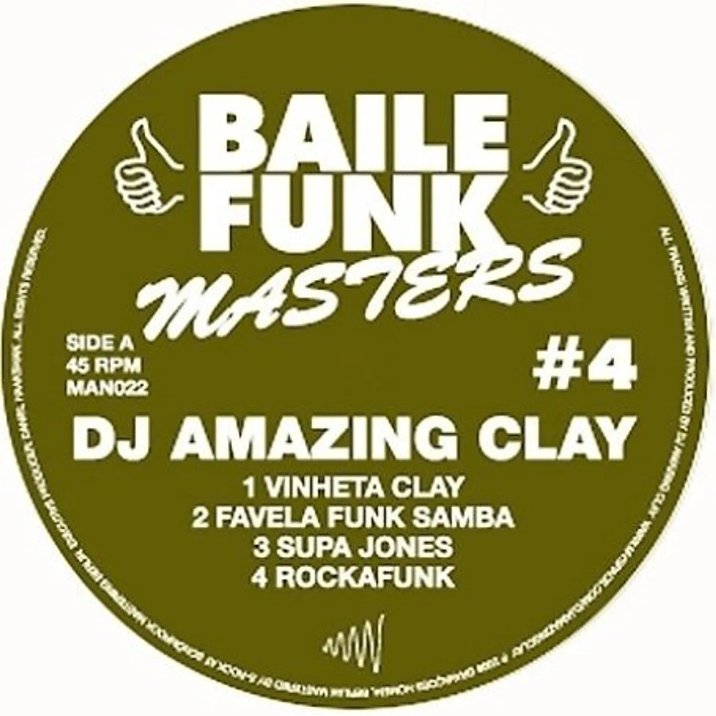 DJ Amazing Clay BAILE FUNK MASTER 4 Vinyl Record
