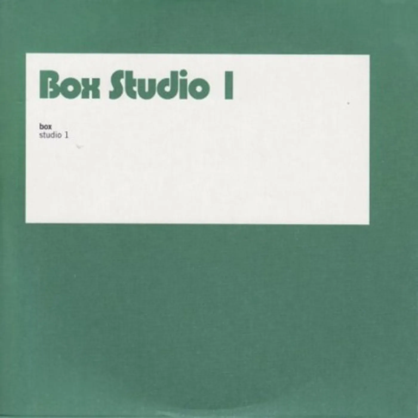 Box STUDIO ONE Vinyl Record