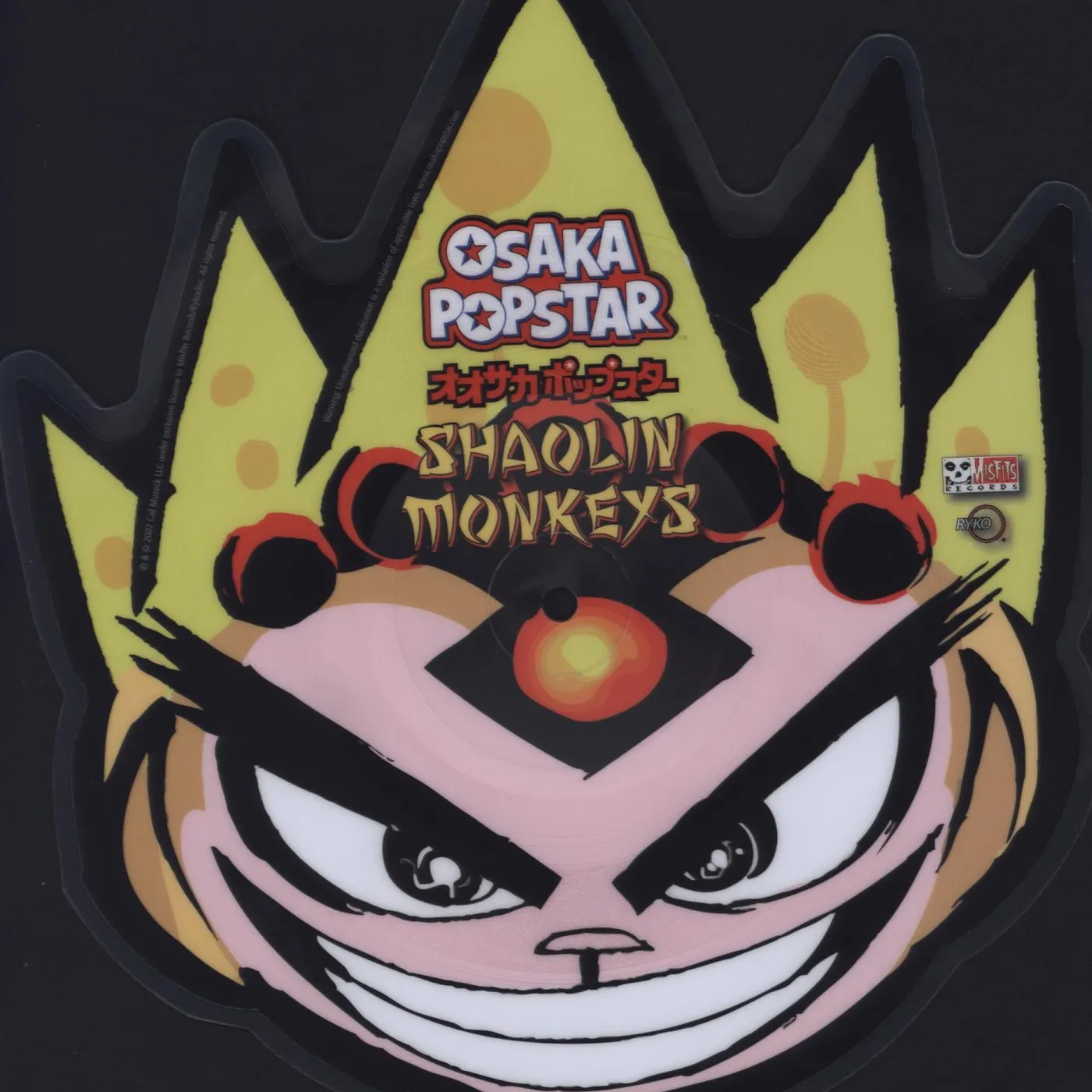 Osaka Popstar SHAOLIN MONKEYS SHAPED PICTURE DISC Vinyl Record
