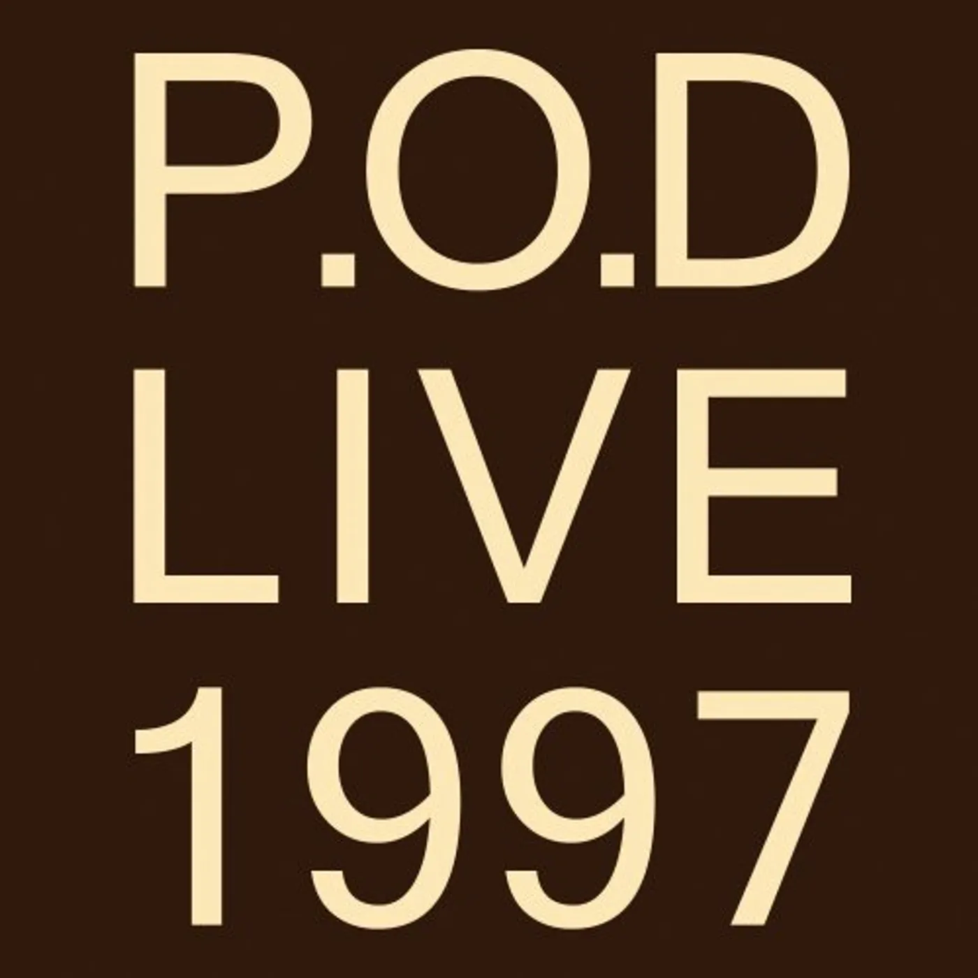 P.O.D. LIVE 1997 CD