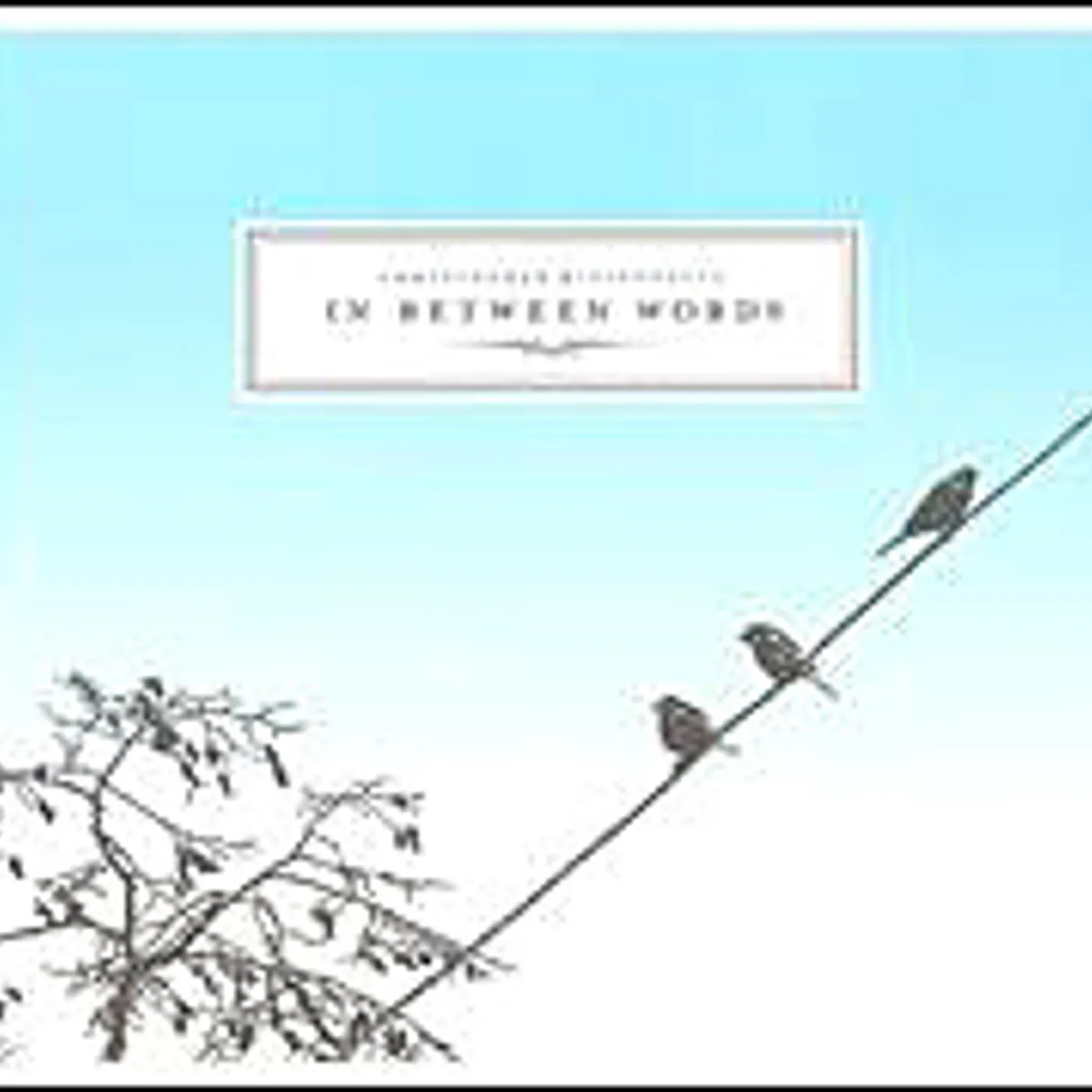 Christopher Bissonnette IN BETWEEN WORDS CD