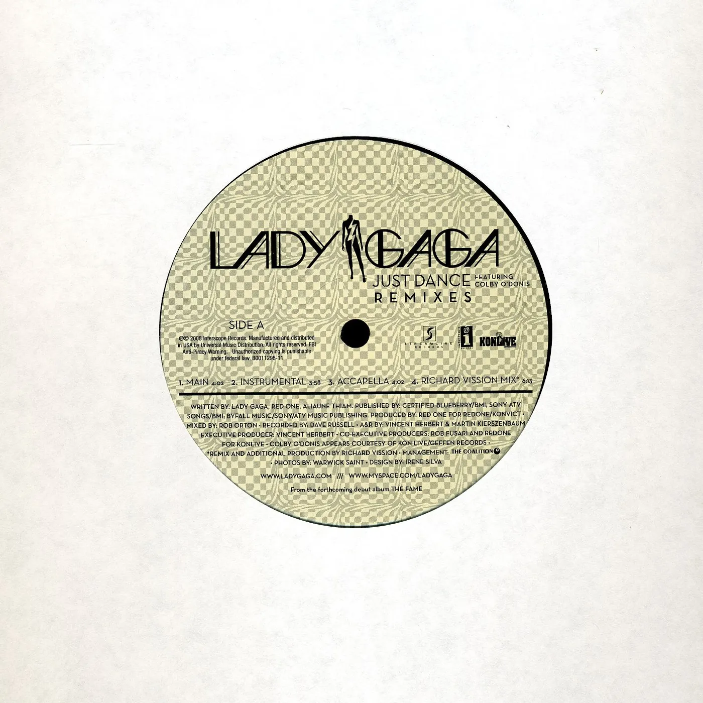 Lady Gaga JUST DANCE (X6) Vinyl Record - Remix