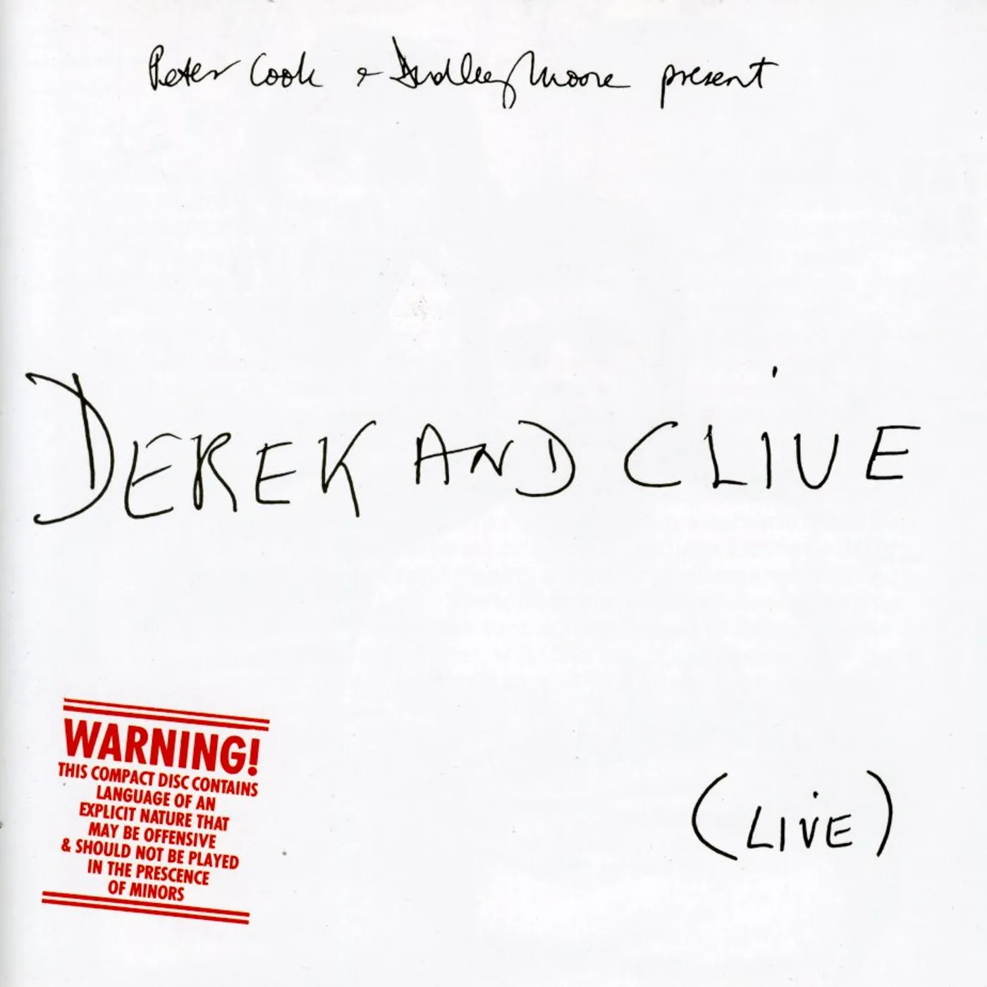 Derek & Clive LIVE CD