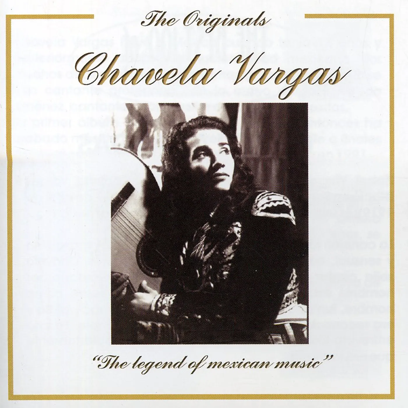 Chavela Vargas LEGEND OF MEXICAN MUSIC CD