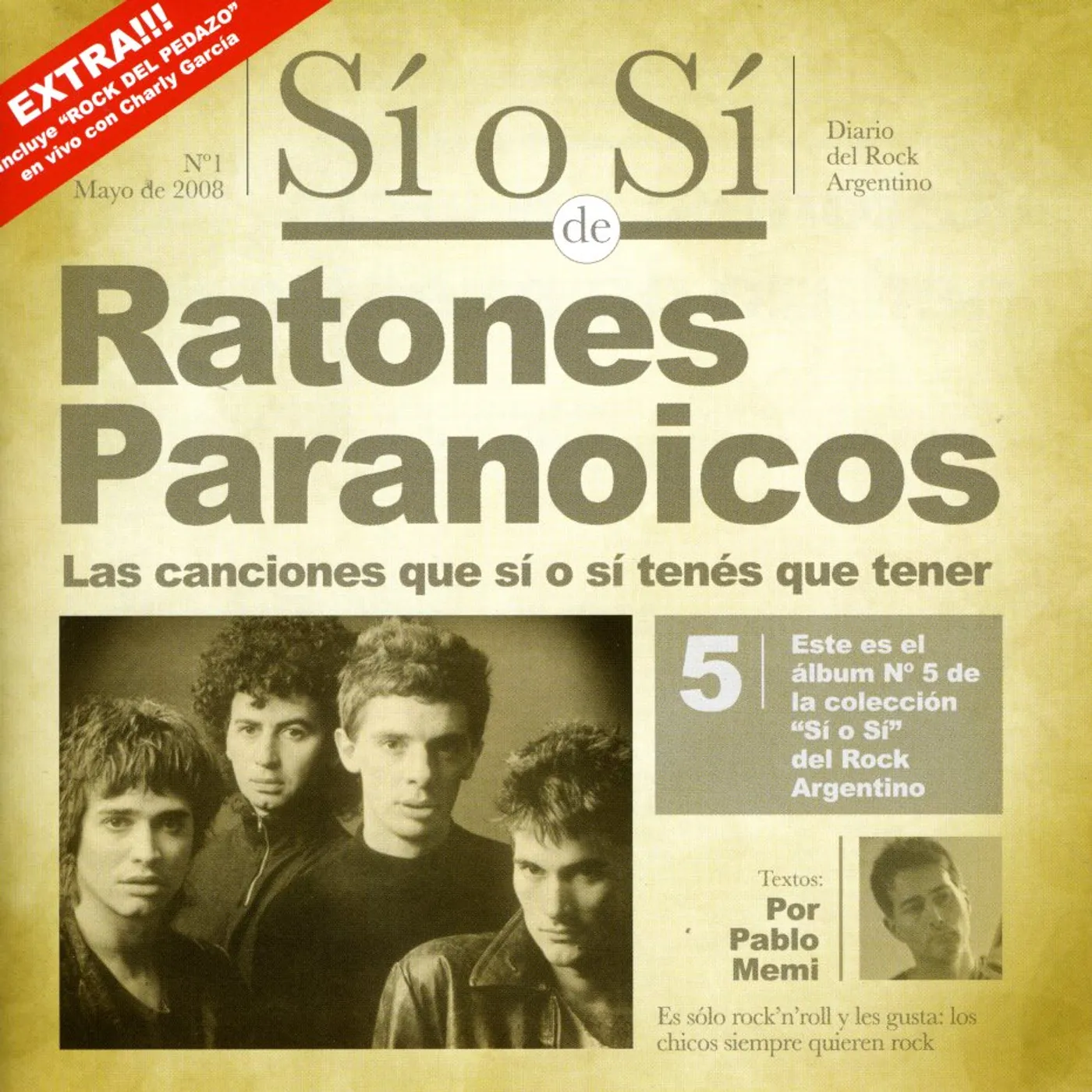 Ratones Paranoicos SI O SI: DIARIO DEL ROCK ARGENTINO CD