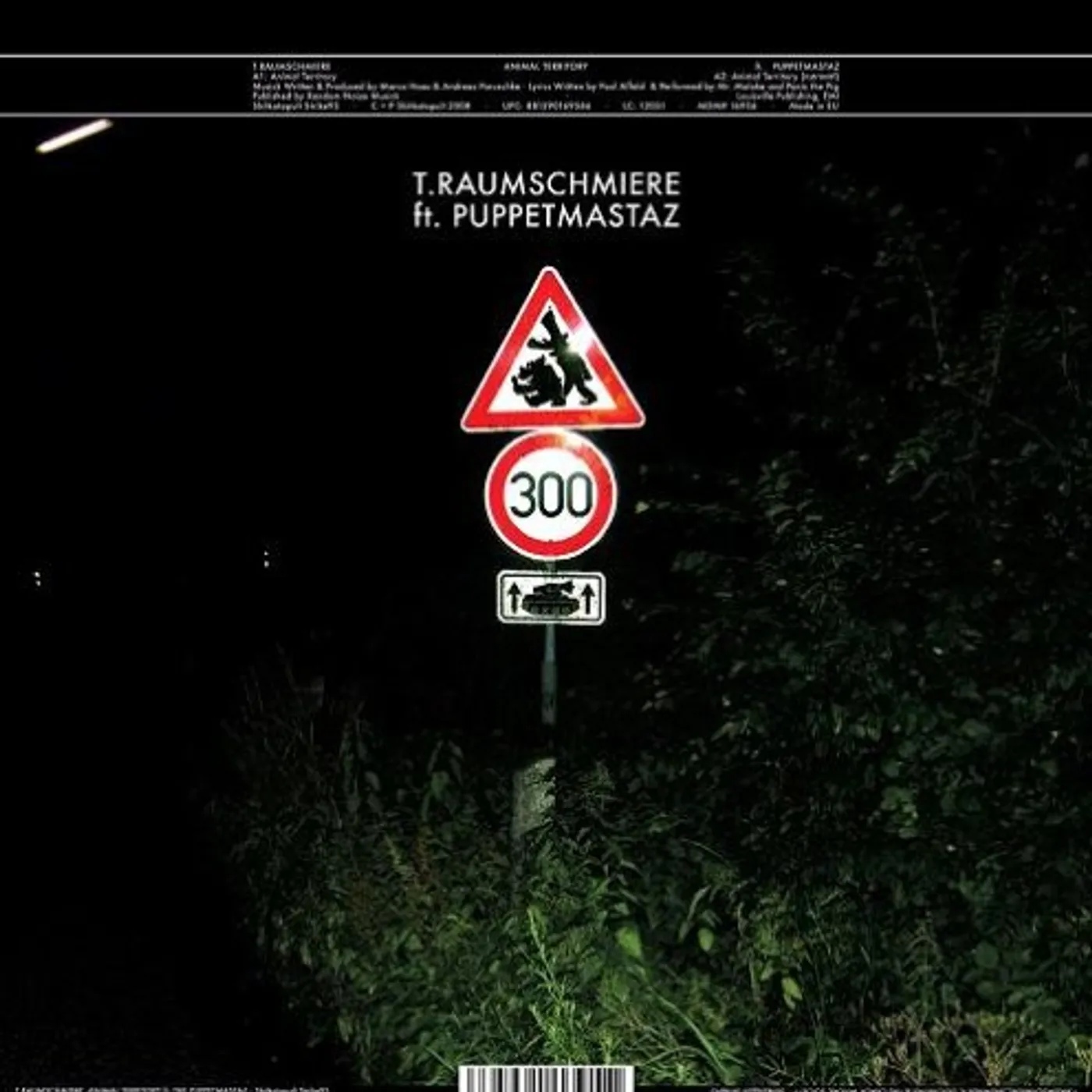 T.Raumschmiere Animal Territory / Brenner Vinyl Record