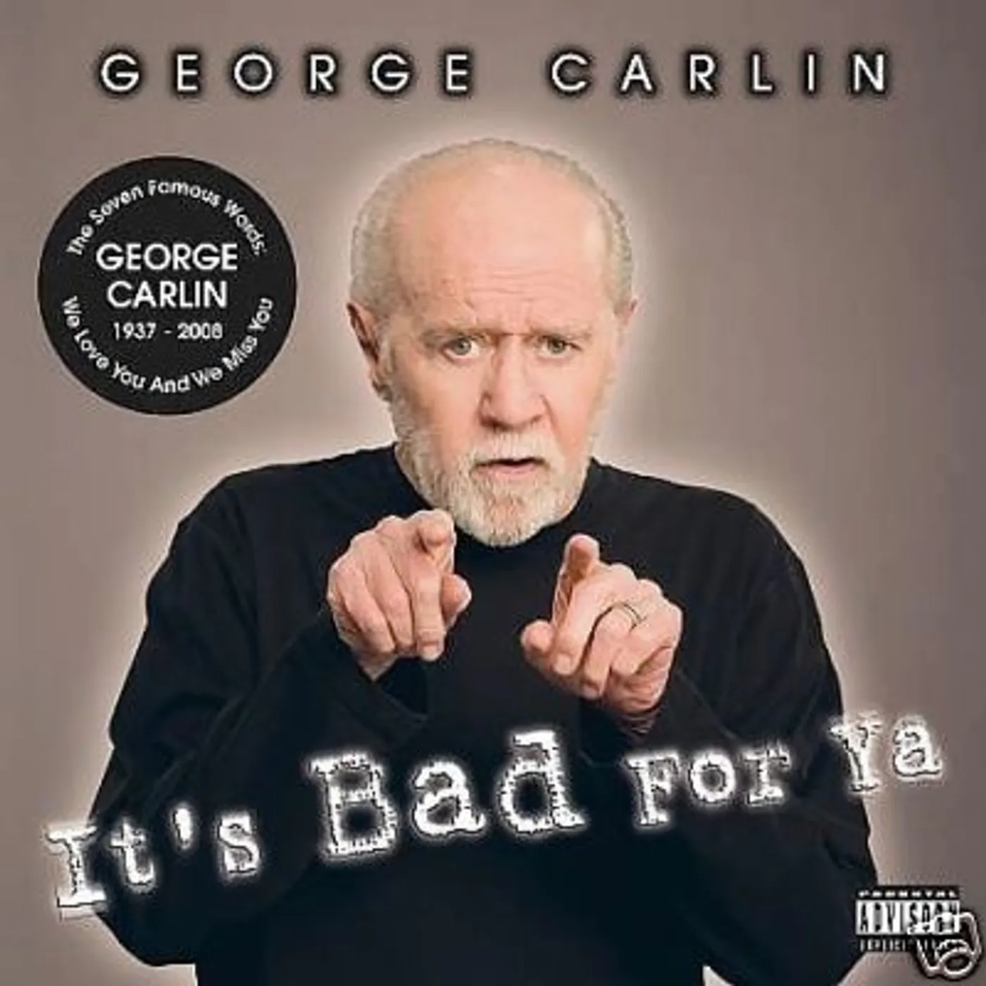 George Carlin IT'S BAD FOR YA CD