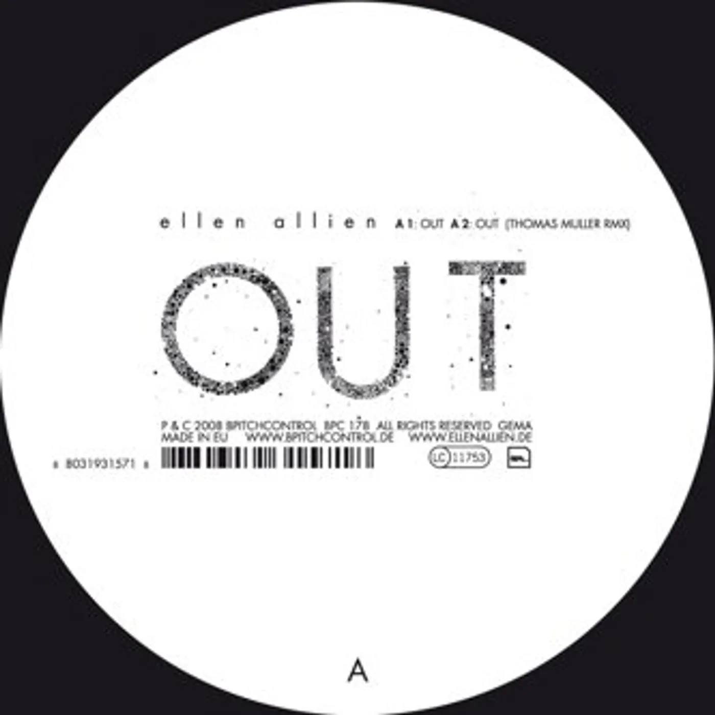 Ellen Allien OUT REMIXES Vinyl Record