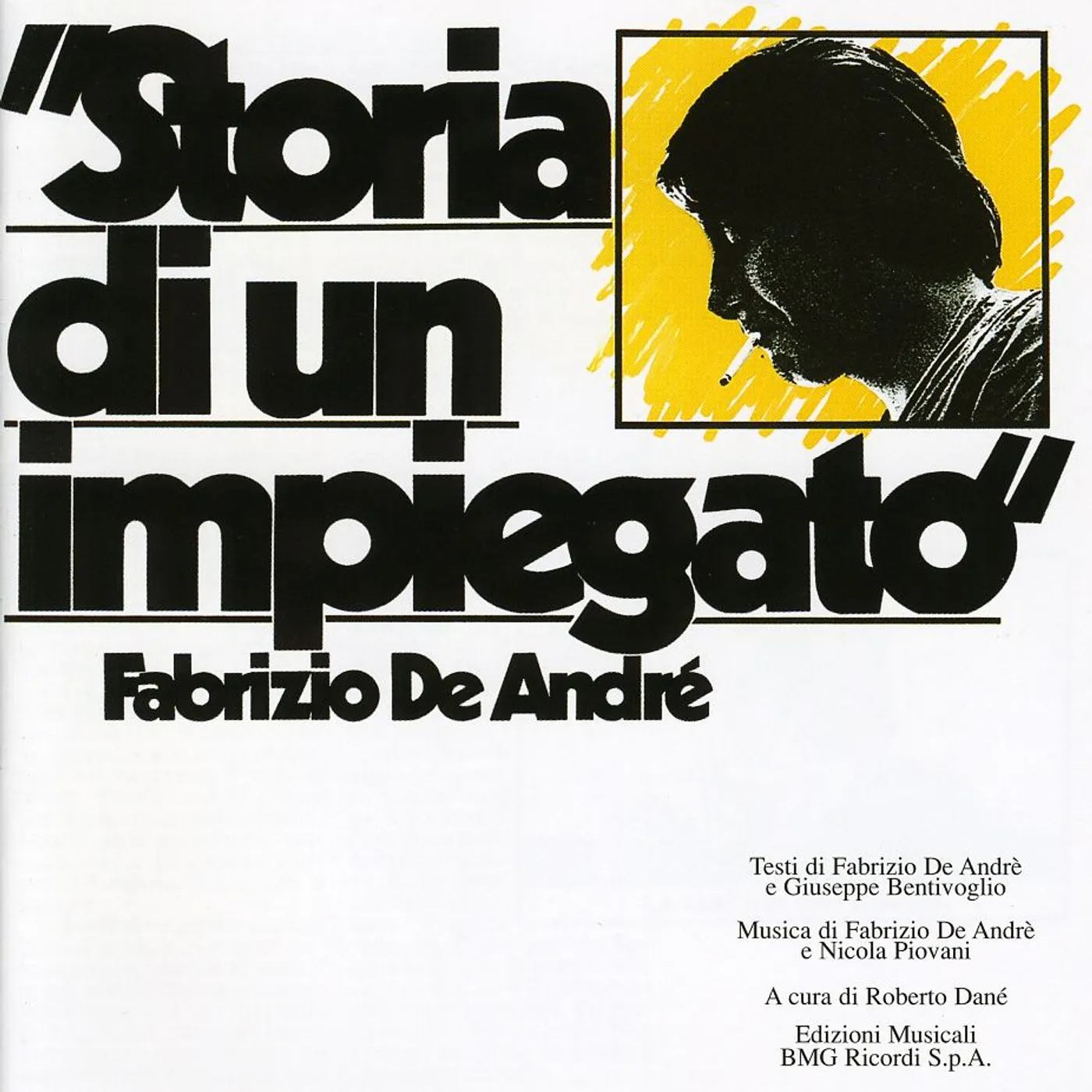 Fabrizio De André STORIA DI UN IMPIEGATO CD