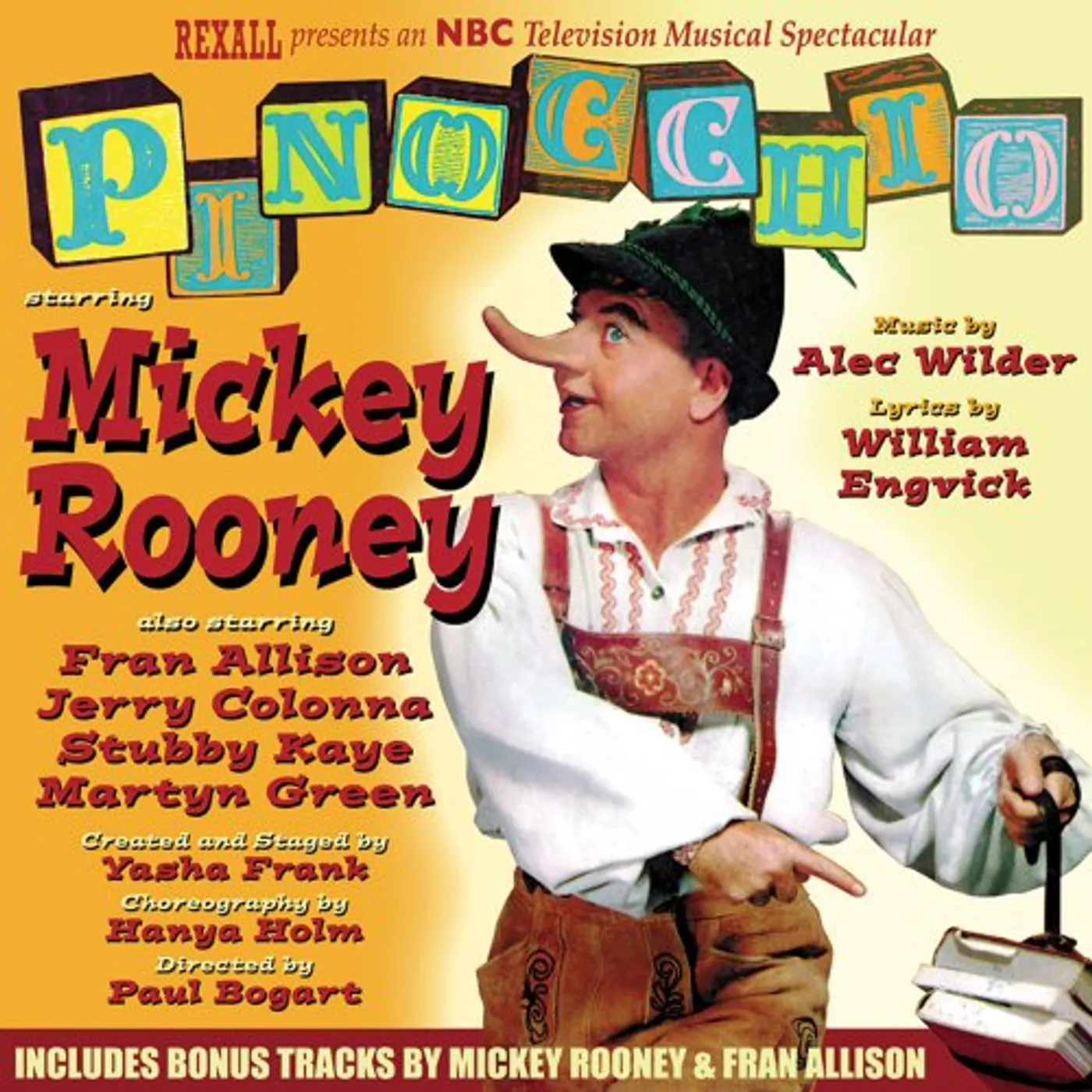 Mickey Rooney PINOCCHIO - TV Original Soundtrack CD