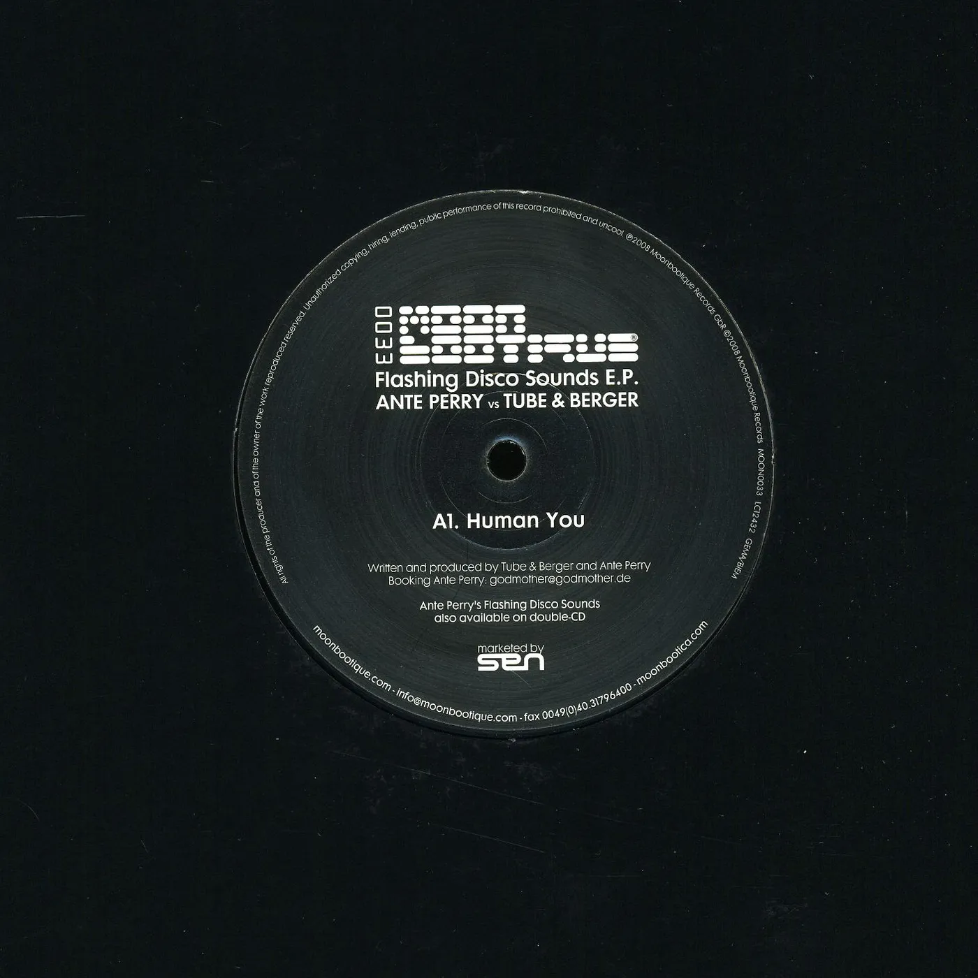 Ante Perry Flashing Disco Sounds EP Vinyl Record