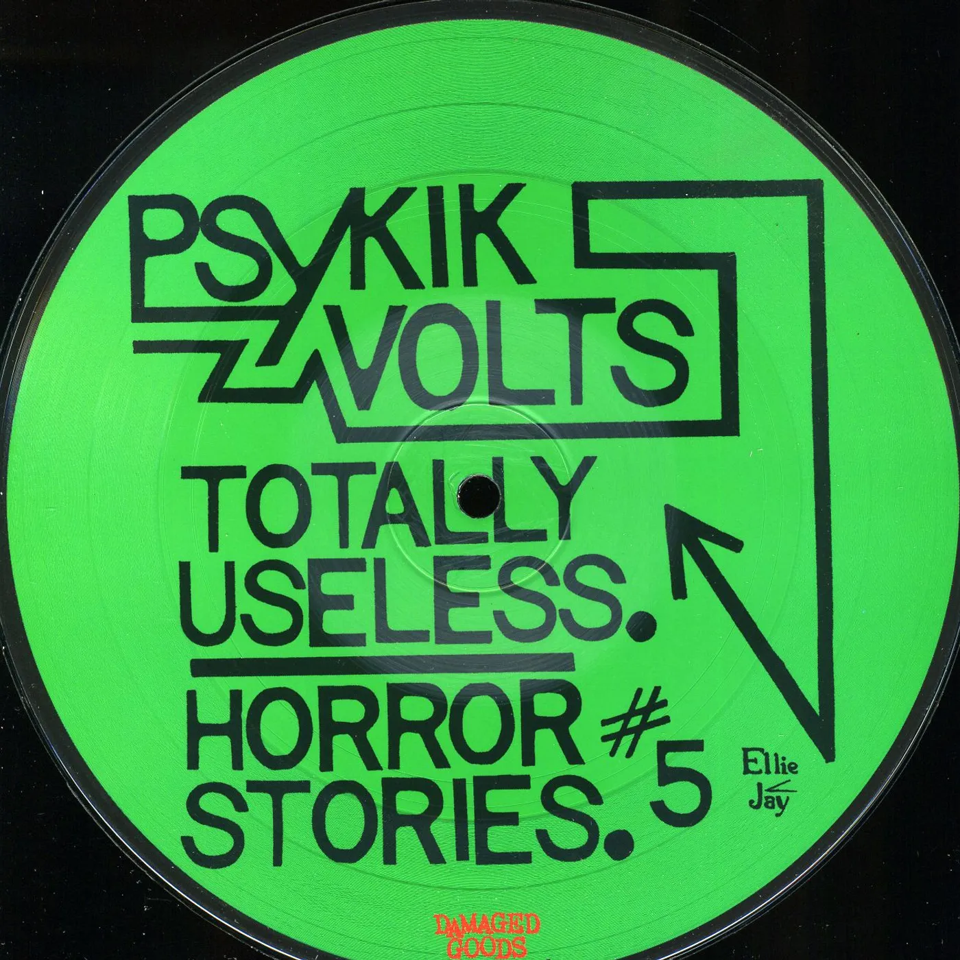 Psykik Volts TOTALLY USELESS / HORROR STORIES Vinyl Record