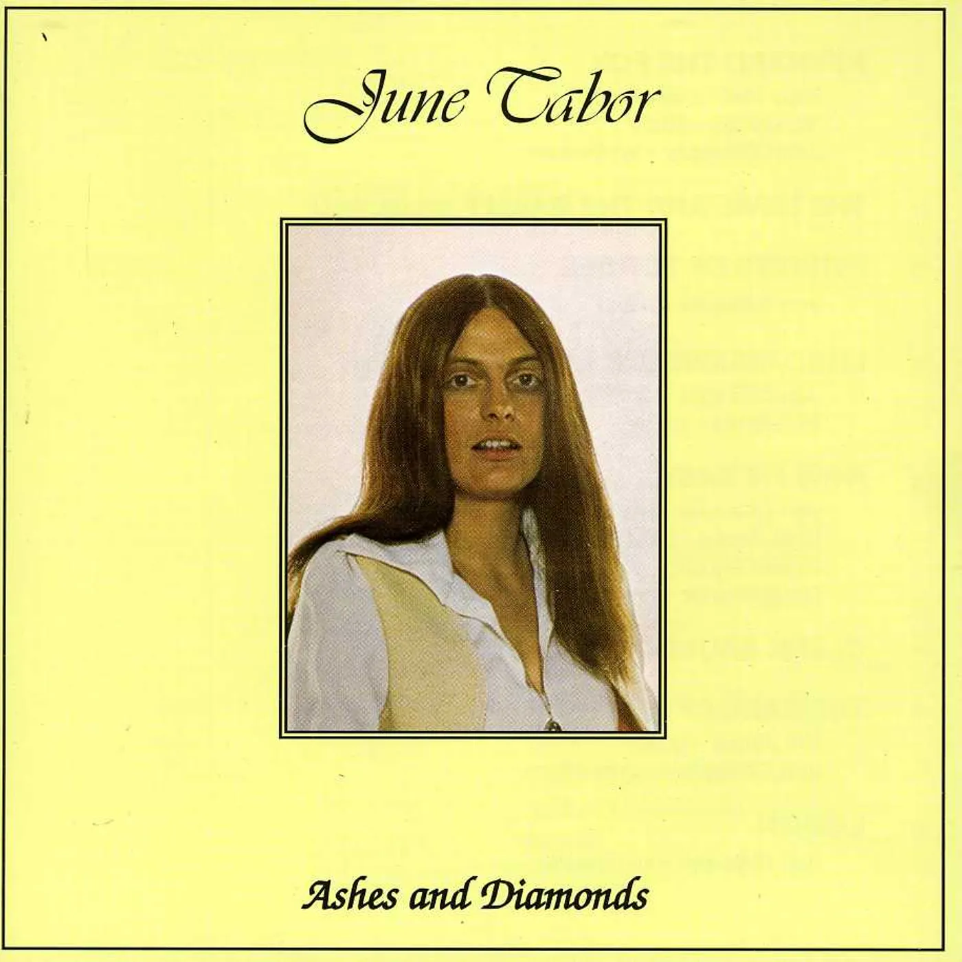 June Tabor ASHES & DIAMONDS CD