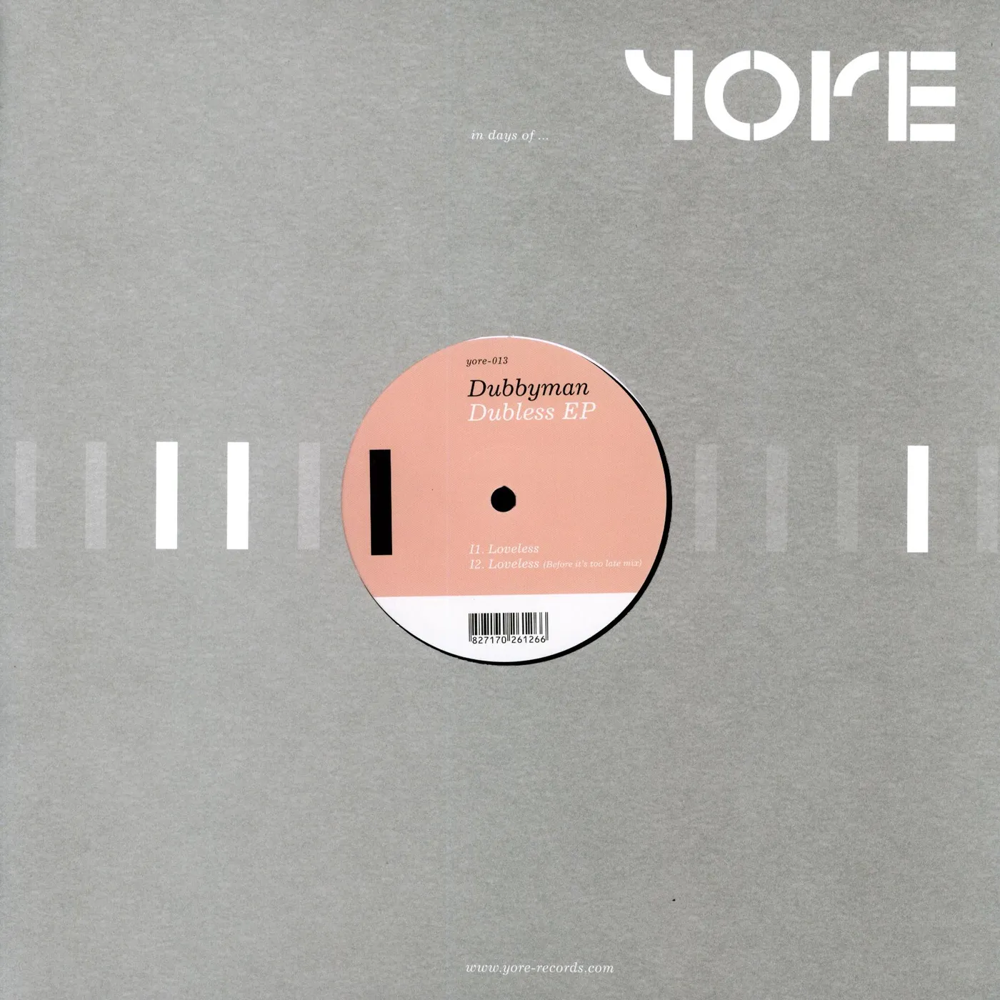 Dubbyman DUBLESS Vinyl Record