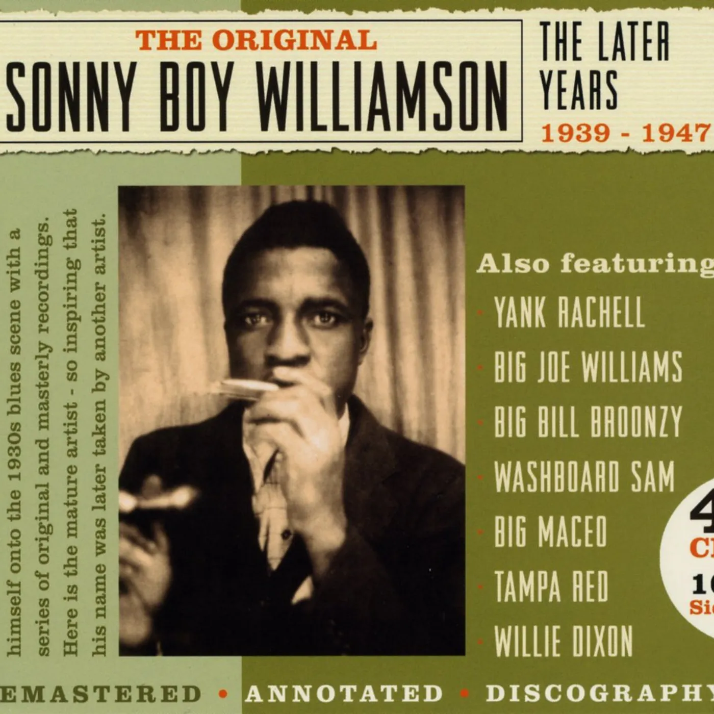 Sonny Boy Williamson LATER YEARS 1939-1947 CD