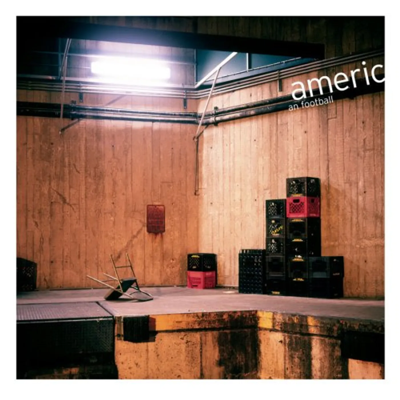 AMERICAN FOOTBALL EP (HALF RED / HALF BLACK VINYL) Vinyl Record