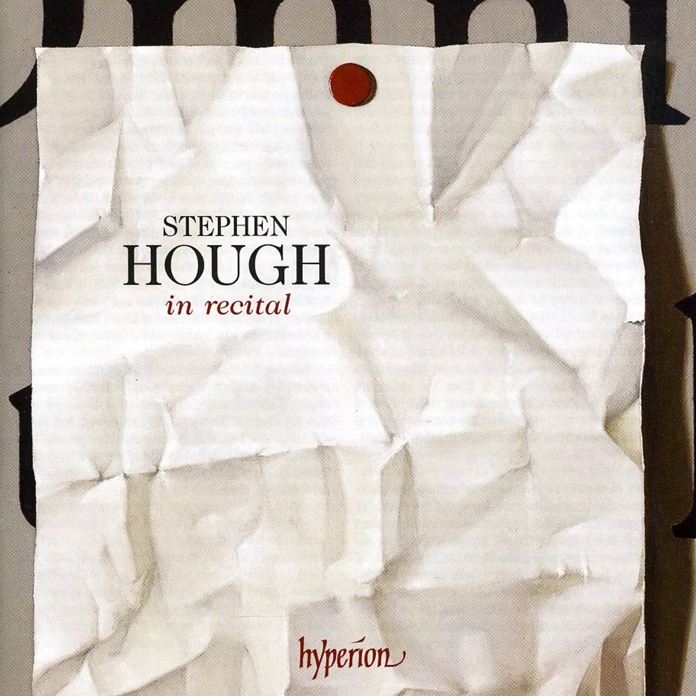 STEPHEN HOUGH IN RECITAL CD