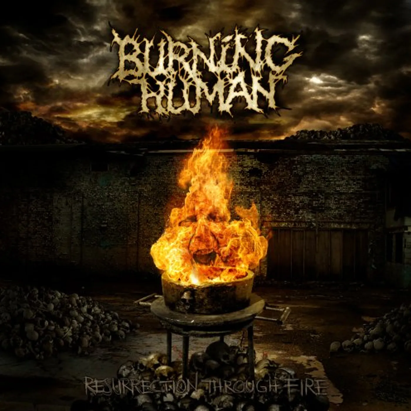 Burning Human Resurrection Through Fire Vinyl Record
