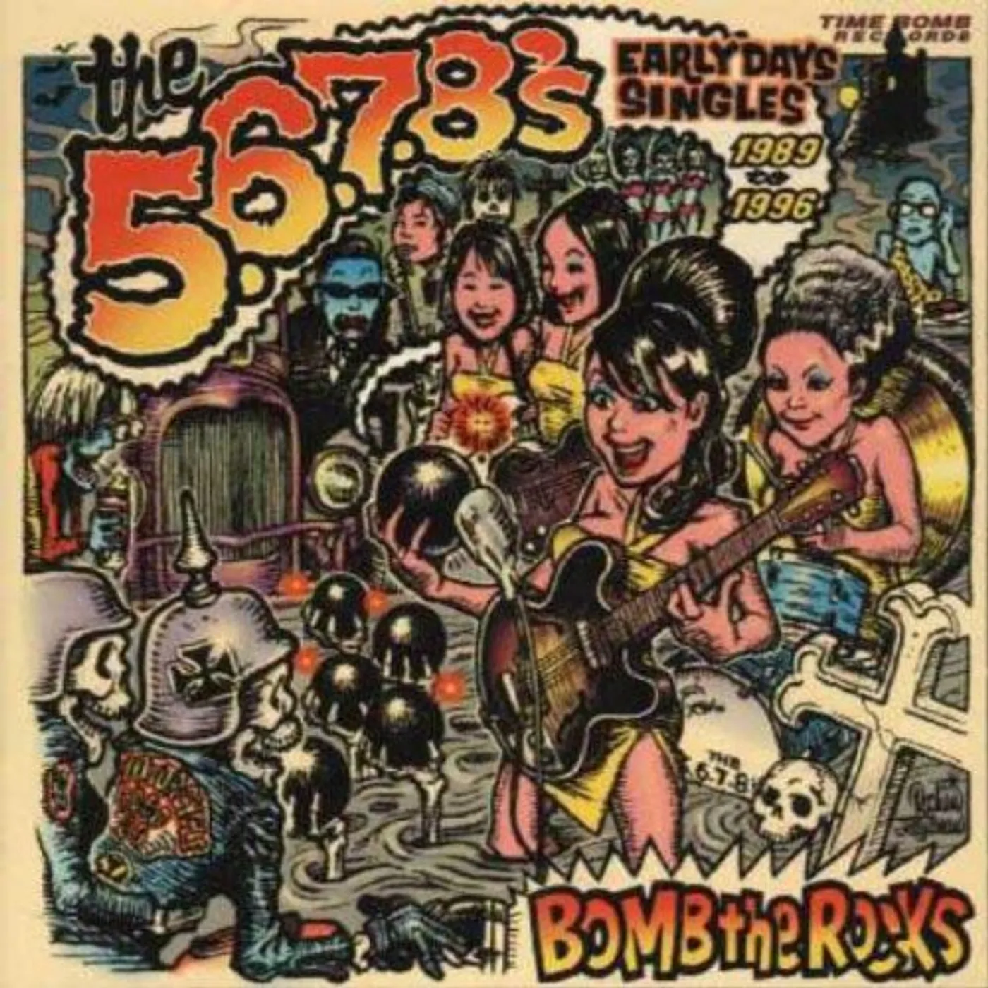 The 5.6.7.8's BOMB THE ROCKS: SINGLES Vinyl Record