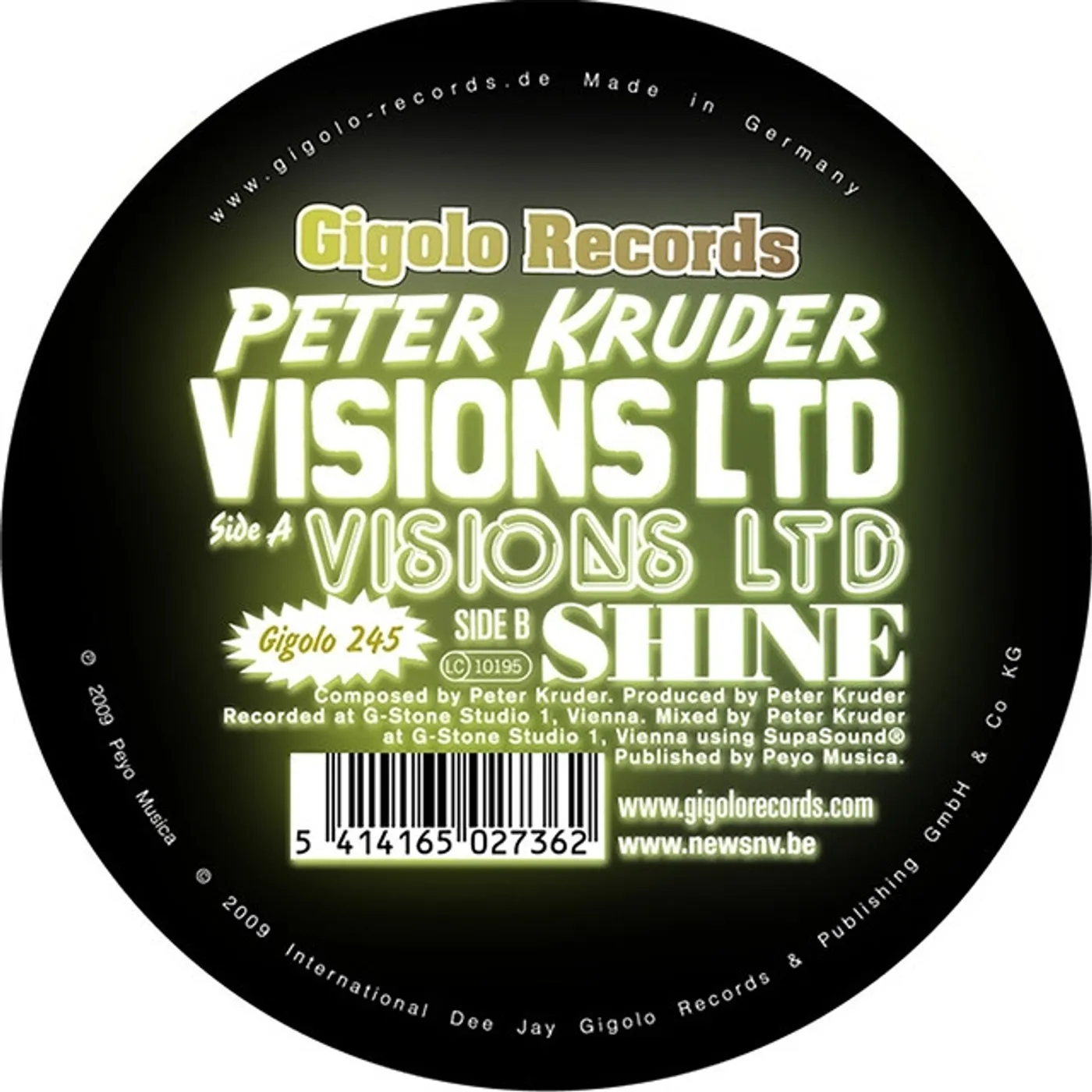 Peter Kruder Visions Ltd Vinyl Record