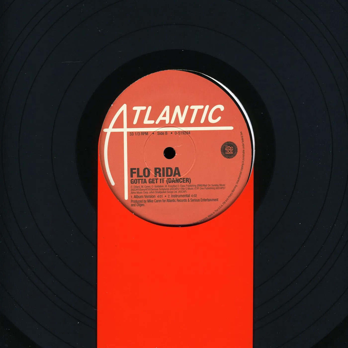 Flo Rida Sugar Vinyl Record