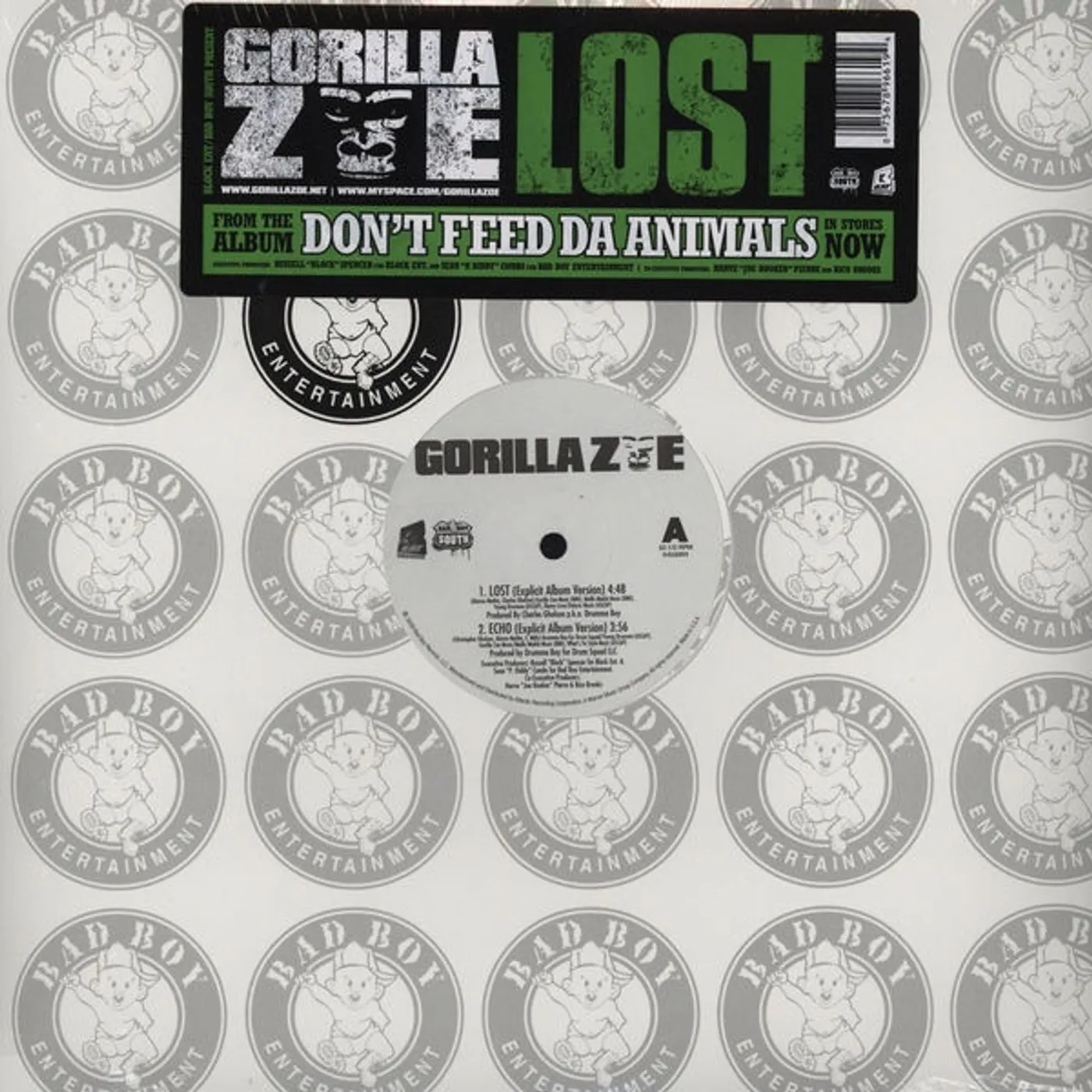 Gorilla Zoe Lost Vinyl Record