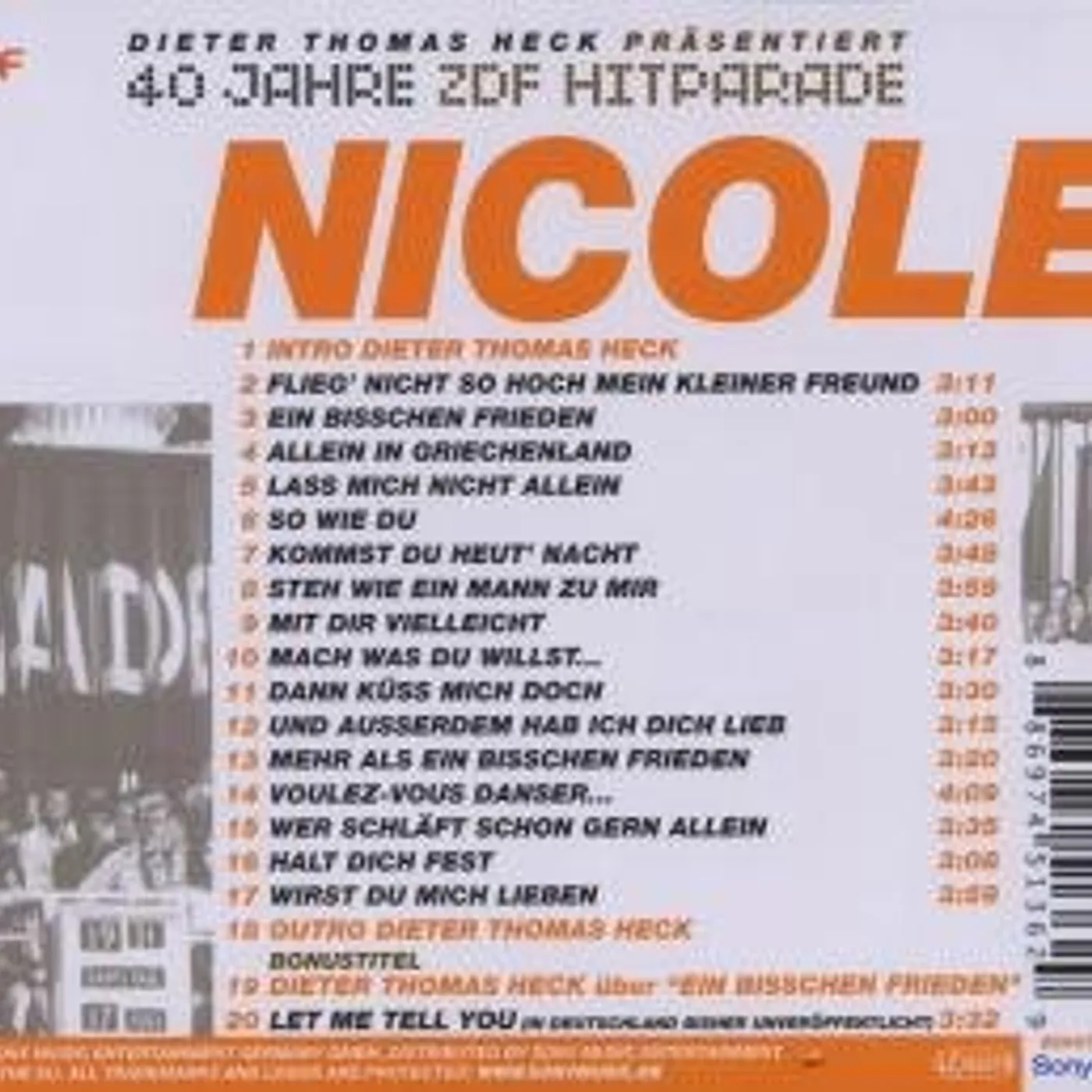 Nicole DAS BESTE AUS 40 JAHREN HITPARADE CD