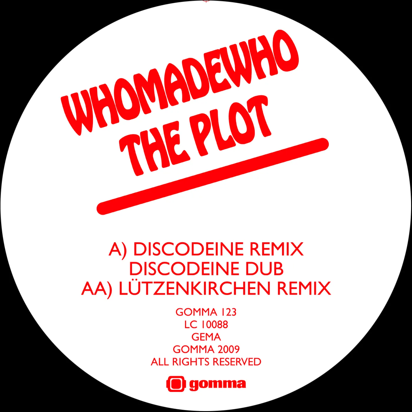 WhoMadeWho PLOT 2 (DISCODEINE & LUTZENKIRCHEN REMIXES) Vinyl Record