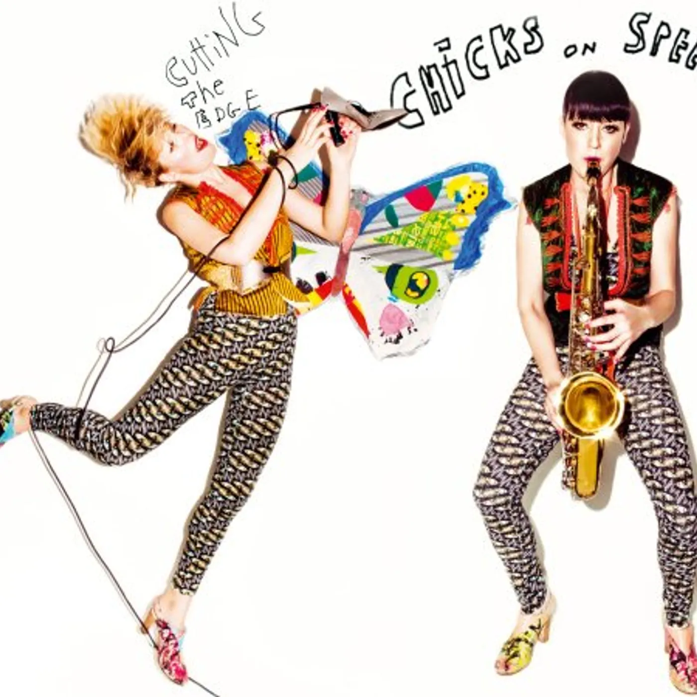 Chicks On Speed CUTTING THE EDGE (2LP) Vinyl Record