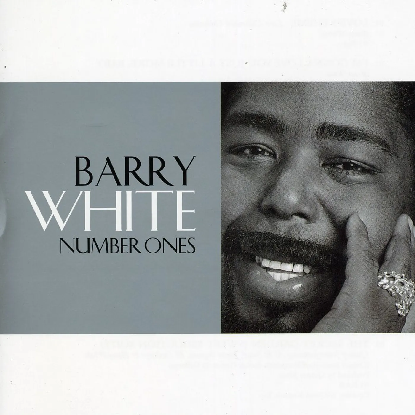 Barry White NUMBER 1'S CD