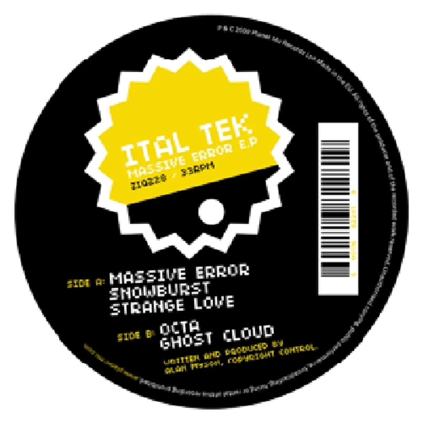 Ital Tek MASSIVE ERROR Vinyl Record