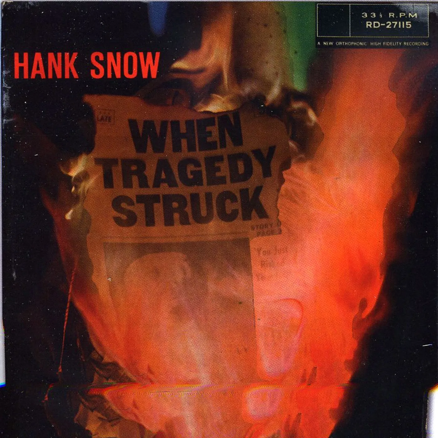 Hank Snow WHEN TRAGEDY STRUCK CD - UK Release