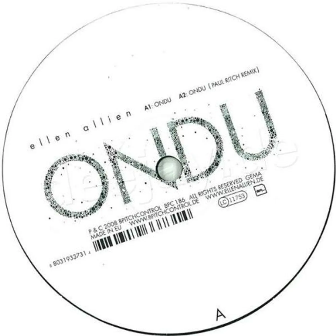 Ellen Allien ONDU Vinyl Record